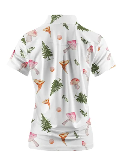 Cherryswing Women's Summer Picnics Short Sleeve Polo Shirt
