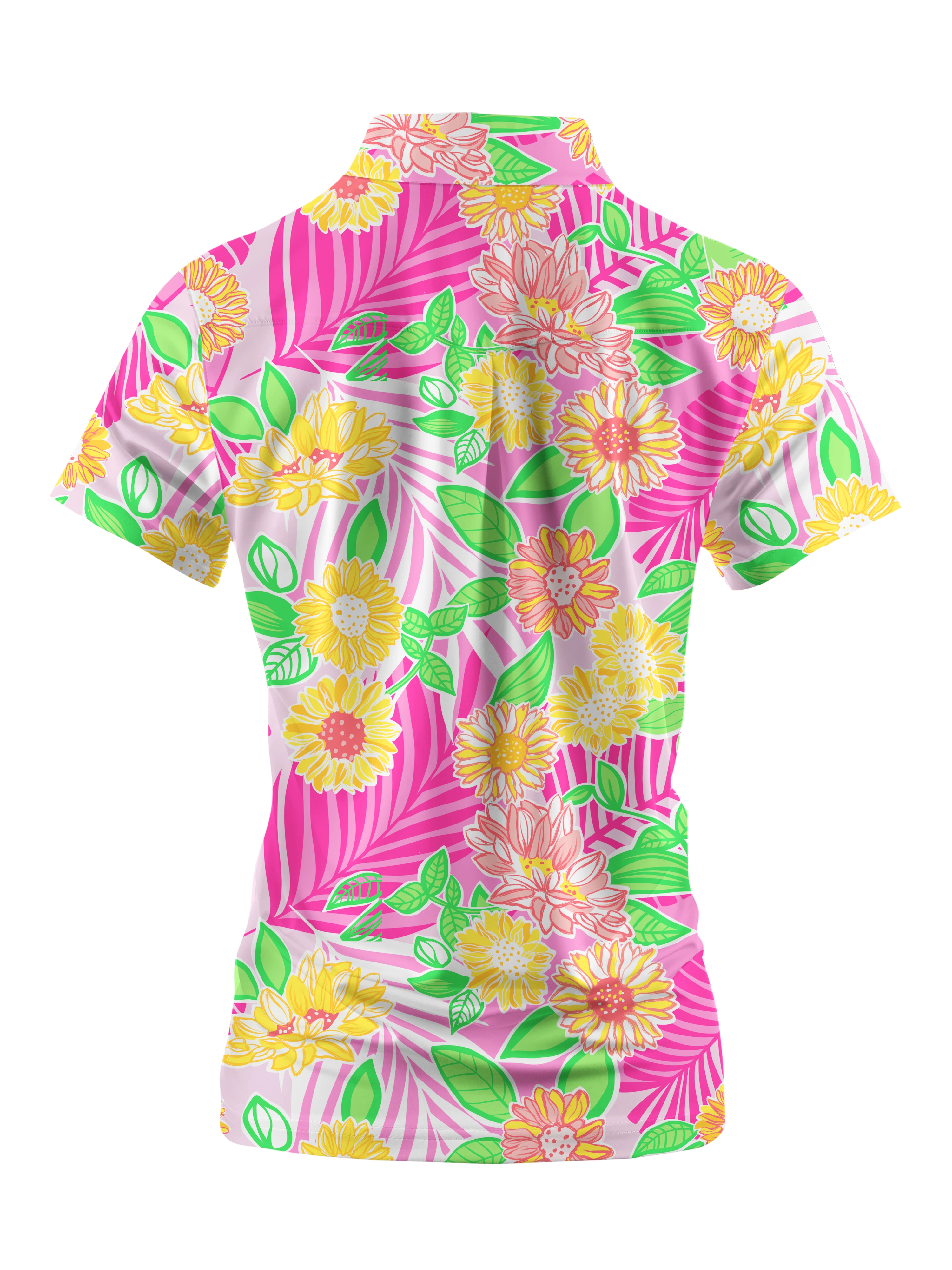 Cherryswing Women's Burst of Spring Short Sleeve Polo Shirt