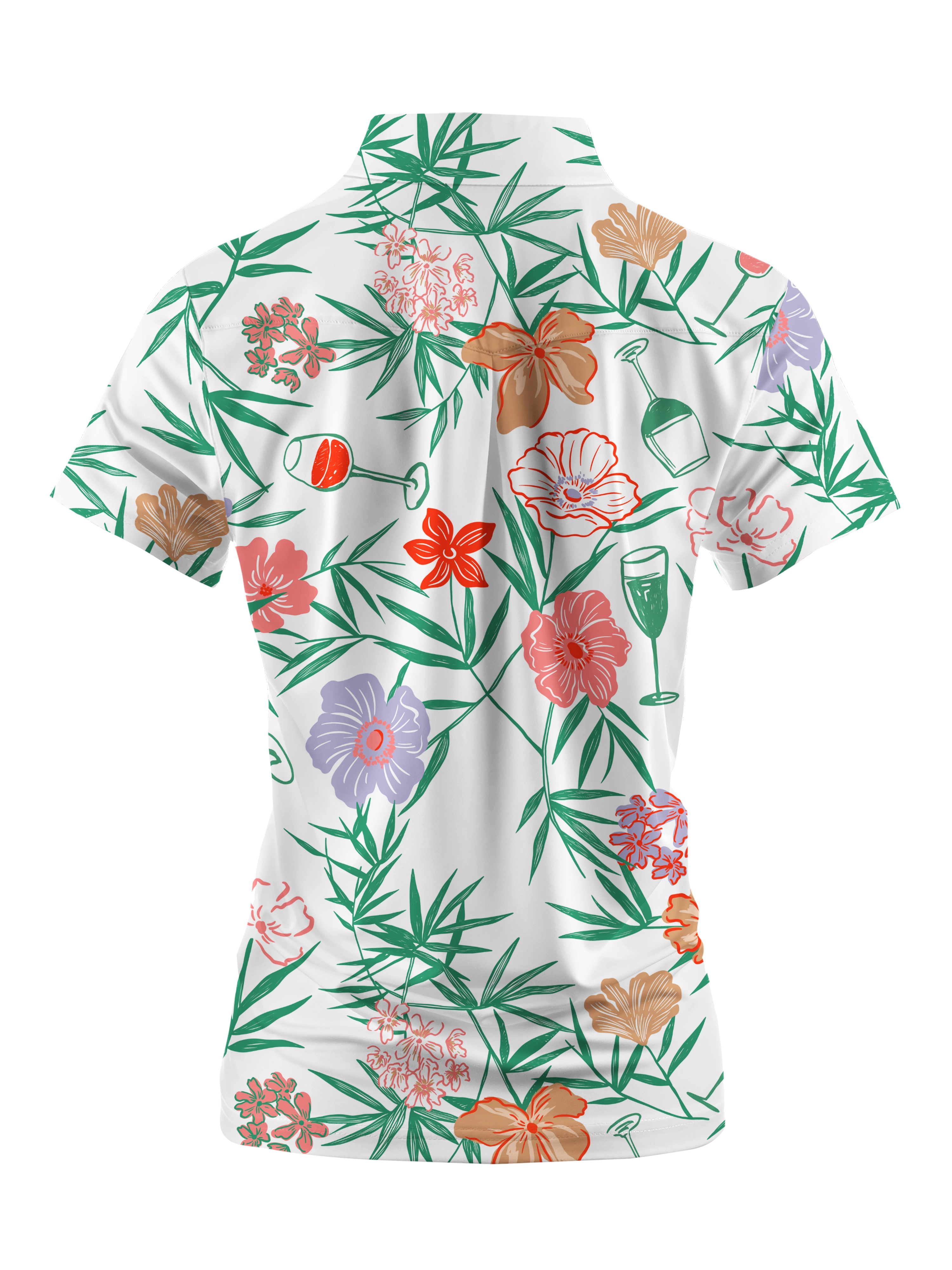 Cherryswing Women's Spring Banquet Short Sleeve Polo Shirt