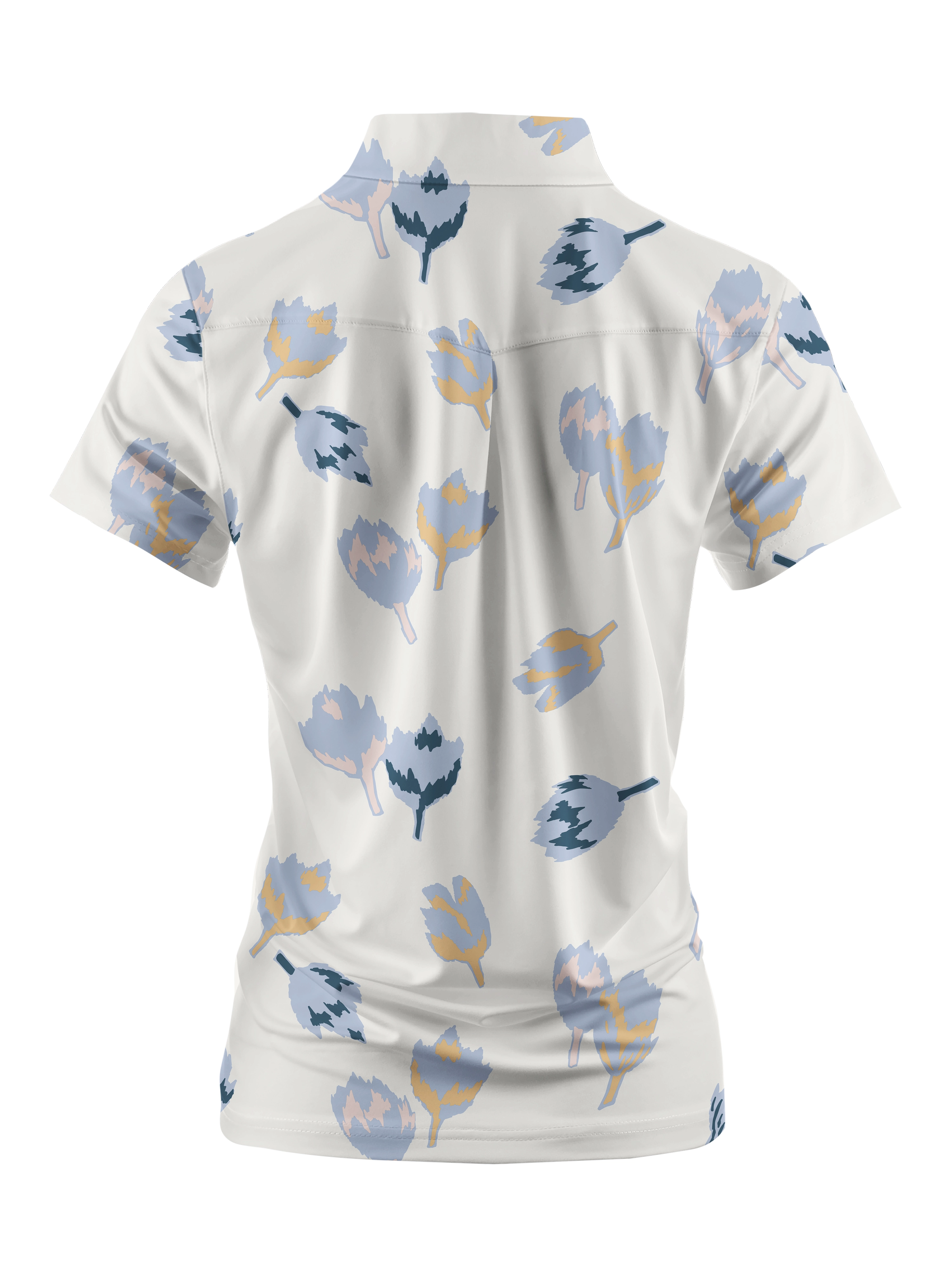 Cherryswing Women's Springtime Tulips Short Sleeve Polo Shirt