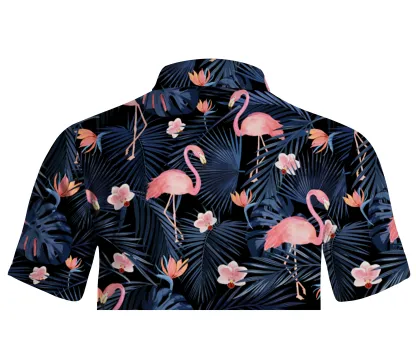 Cherryswing Dancing Flamingo Men's Polo Shirt