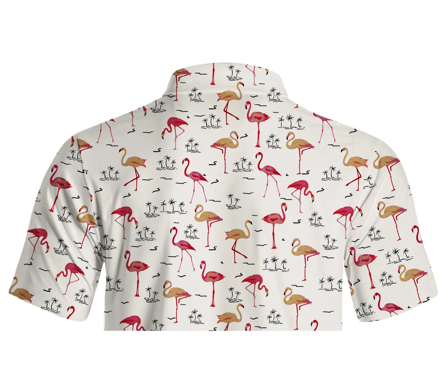 Cherryswing Playful Flamingo Men's Polo Shirt