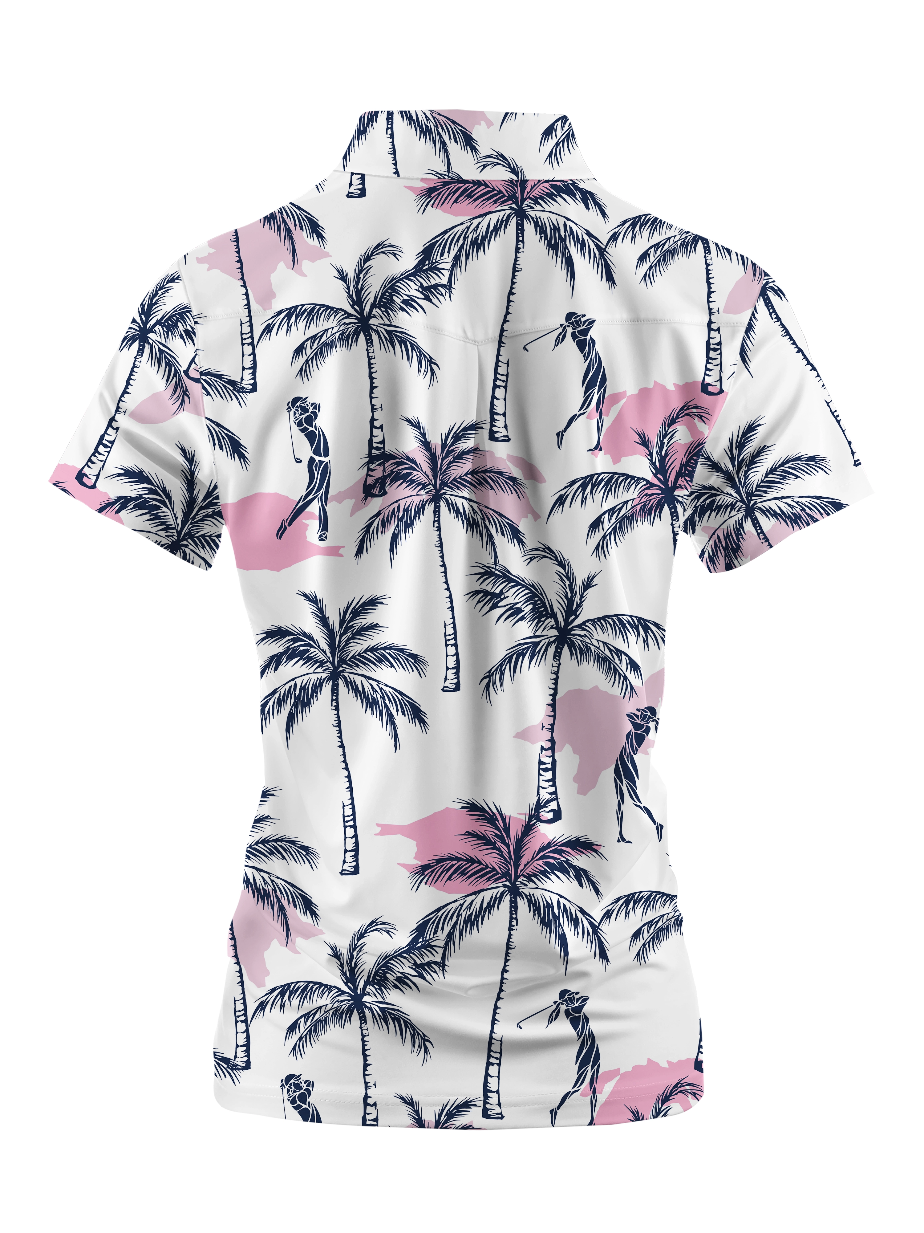 Cherryswing Women's Relax Hawaii Short Sleeve Polos