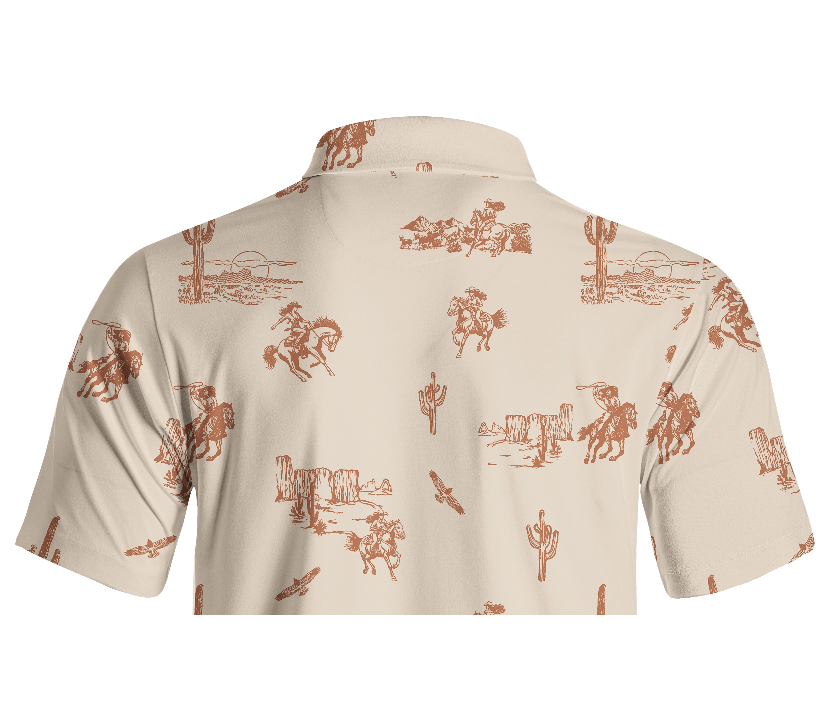 Cherryswing Wild West Fores Men's Polo Shirt