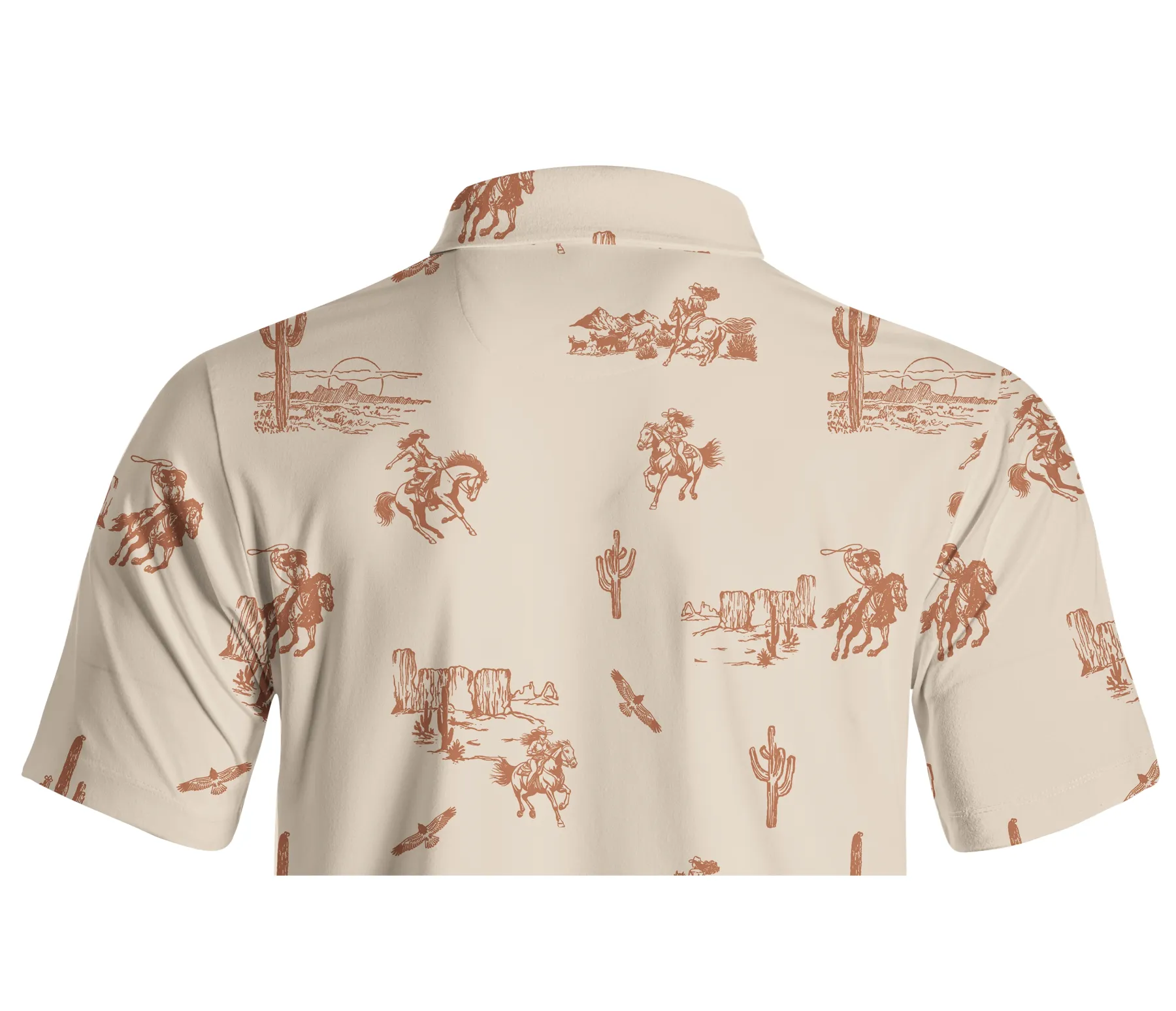 Cherryswing Wild West Fores Men's Polo Shirt