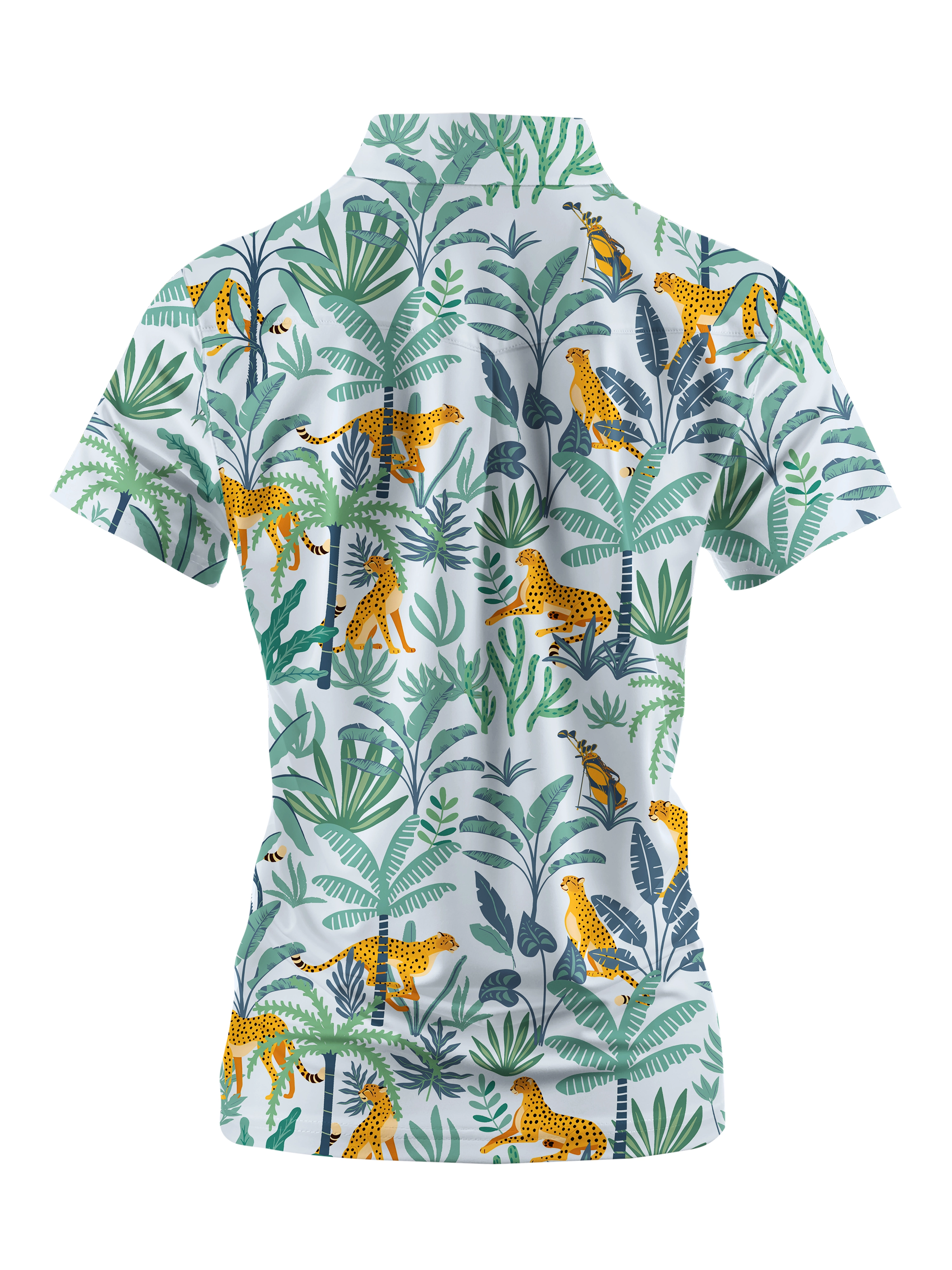 Cherryswing Women's Mysterious Forest Short Sleeve Polos