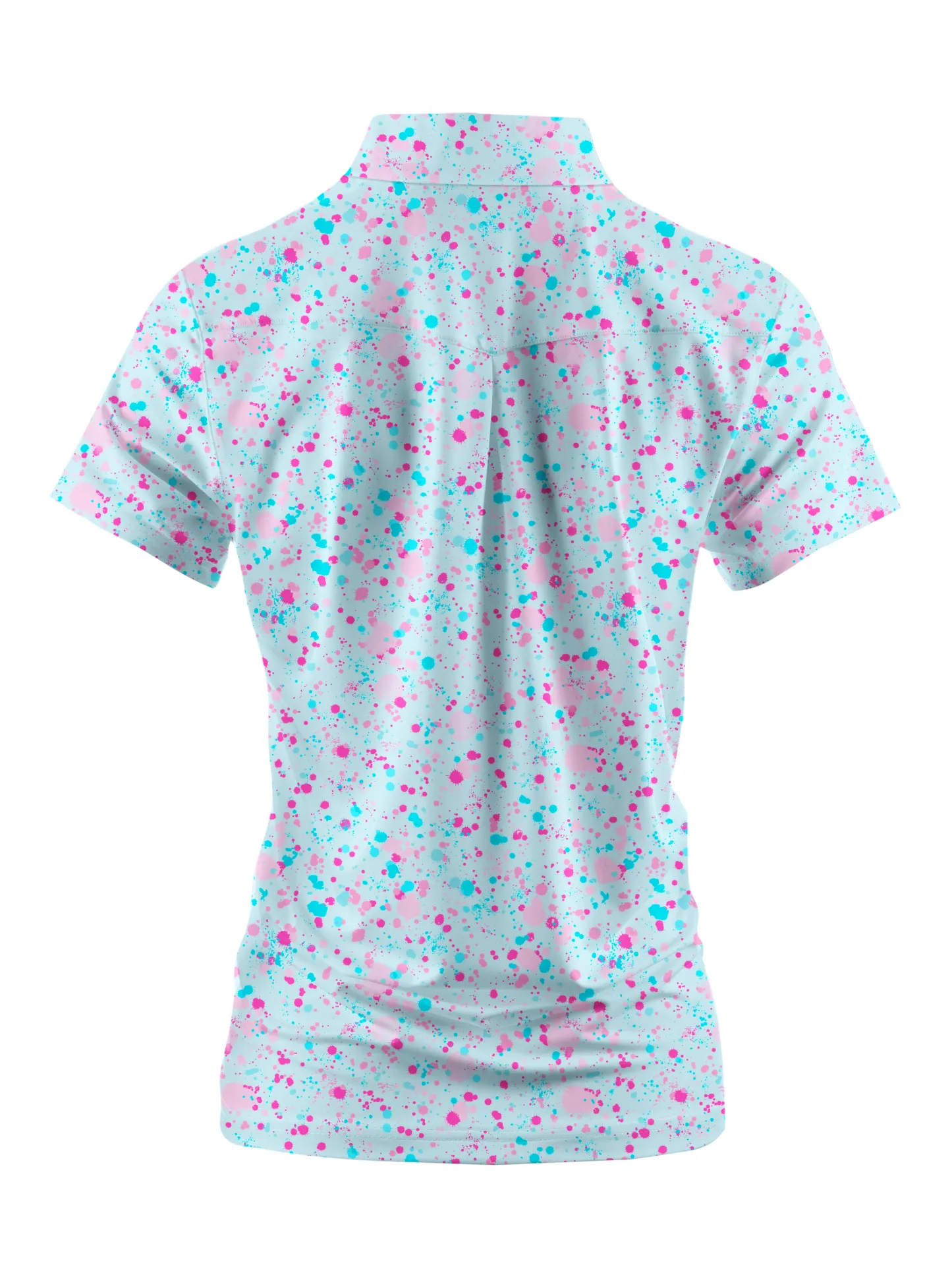 Cherryswing Women's Green Entertainment Short Sleeve Polos