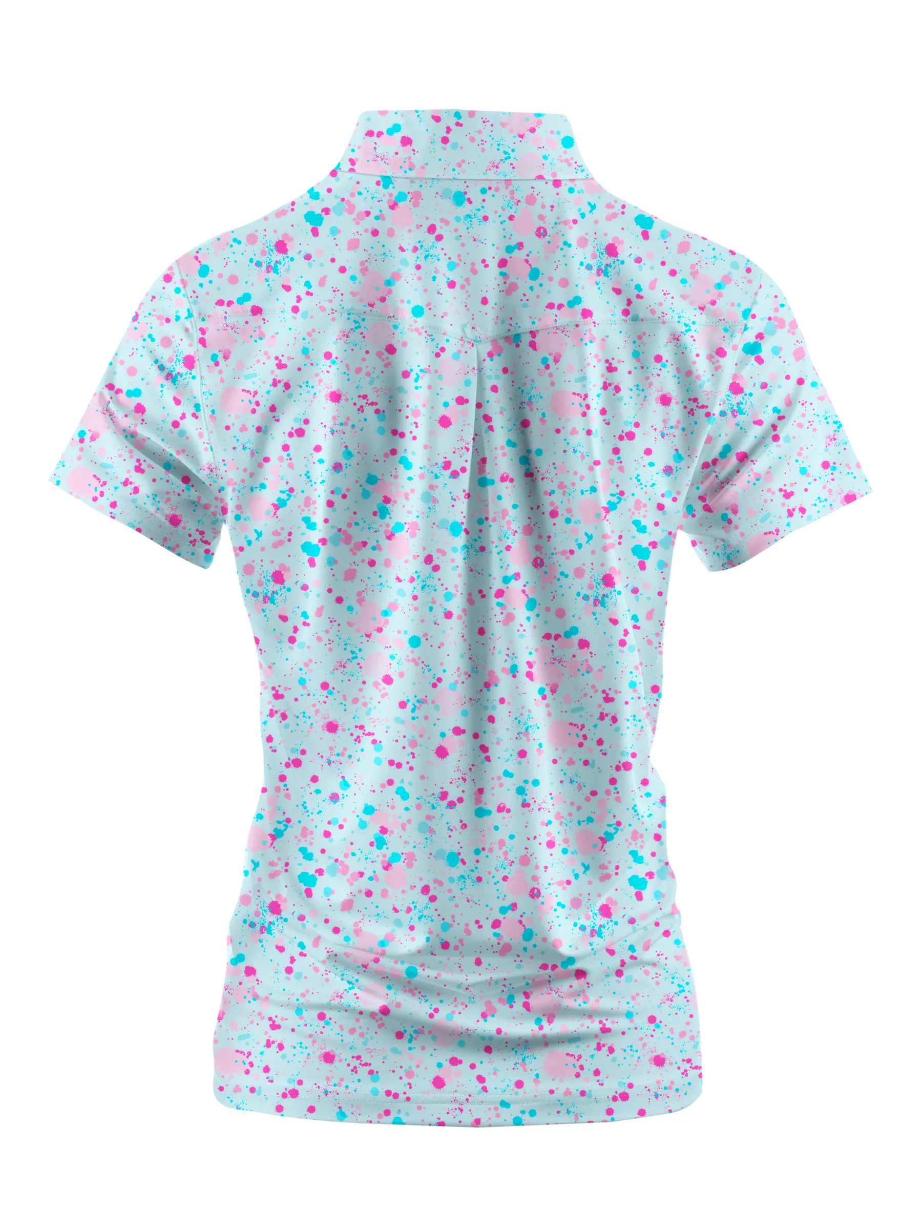 Cherryswing Women's Green Entertainment Short Sleeve Polos