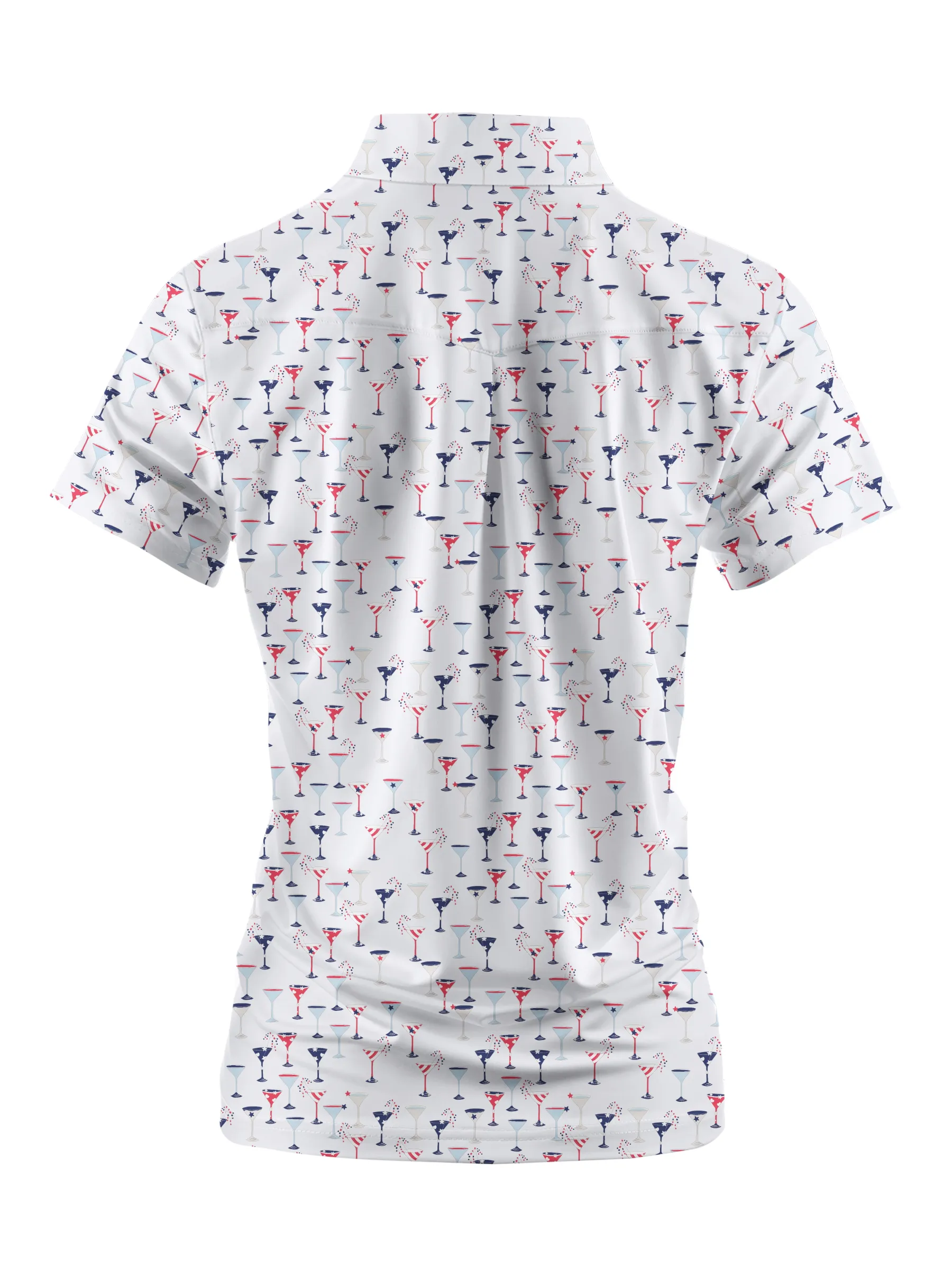 Cherryswing Women's Celebratory Atmosphere Short Sleeve Polos