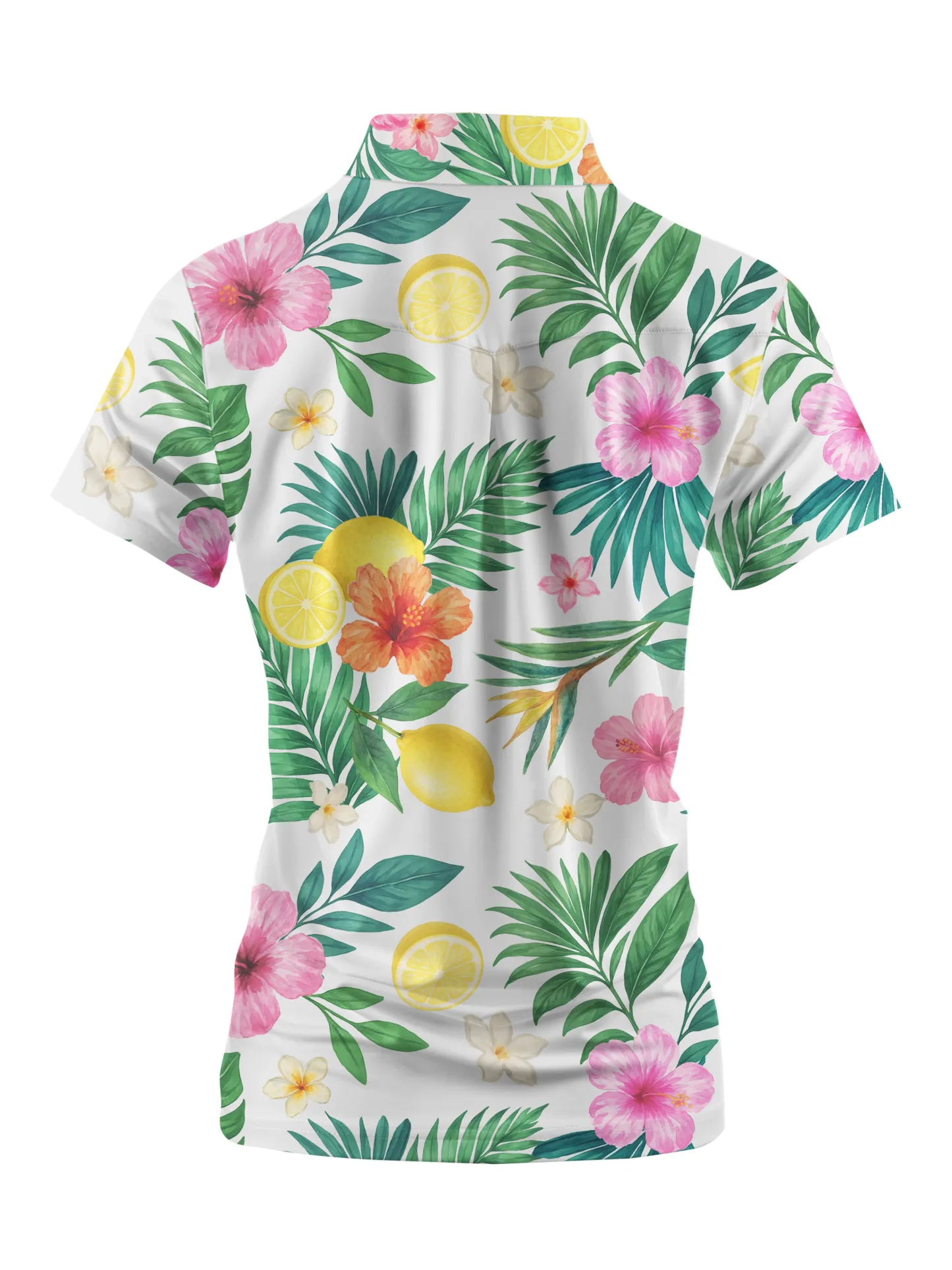 Cherryswing Women's Citrus Garden Short Sleeve Polos