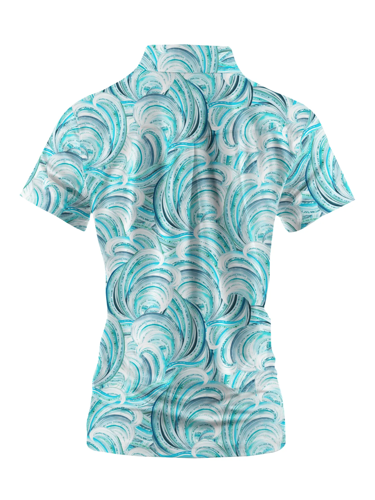 Cherryswing Women's Free Waves Short Sleeve Polos