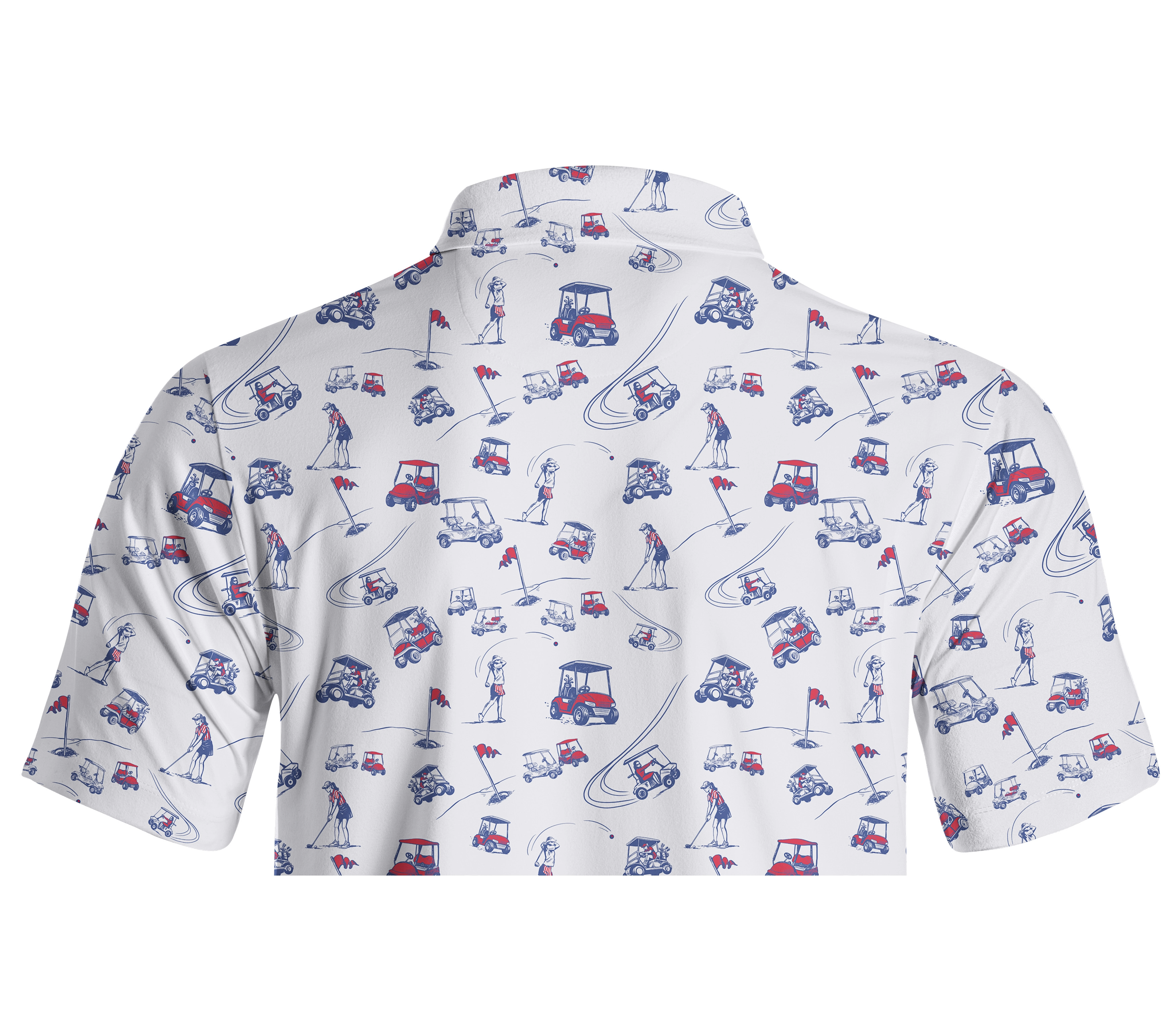 Cherryswing Charm of Vintage Men's Golf Short Sleeve Polos 