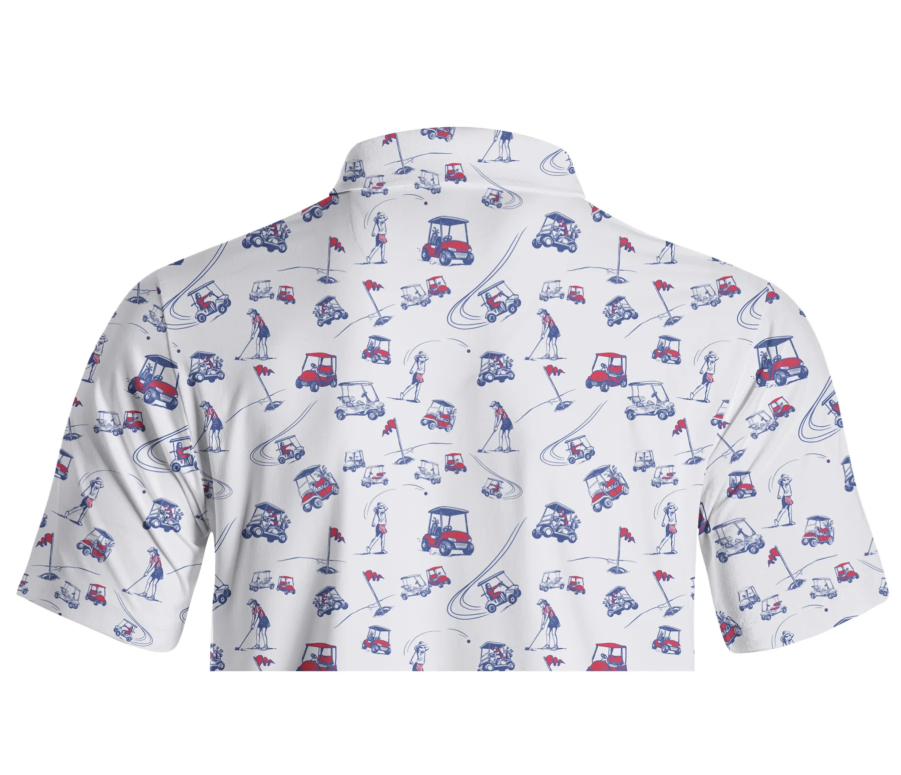 Cherryswing Charm of Vintage Men's Golf Short Sleeve Polos 