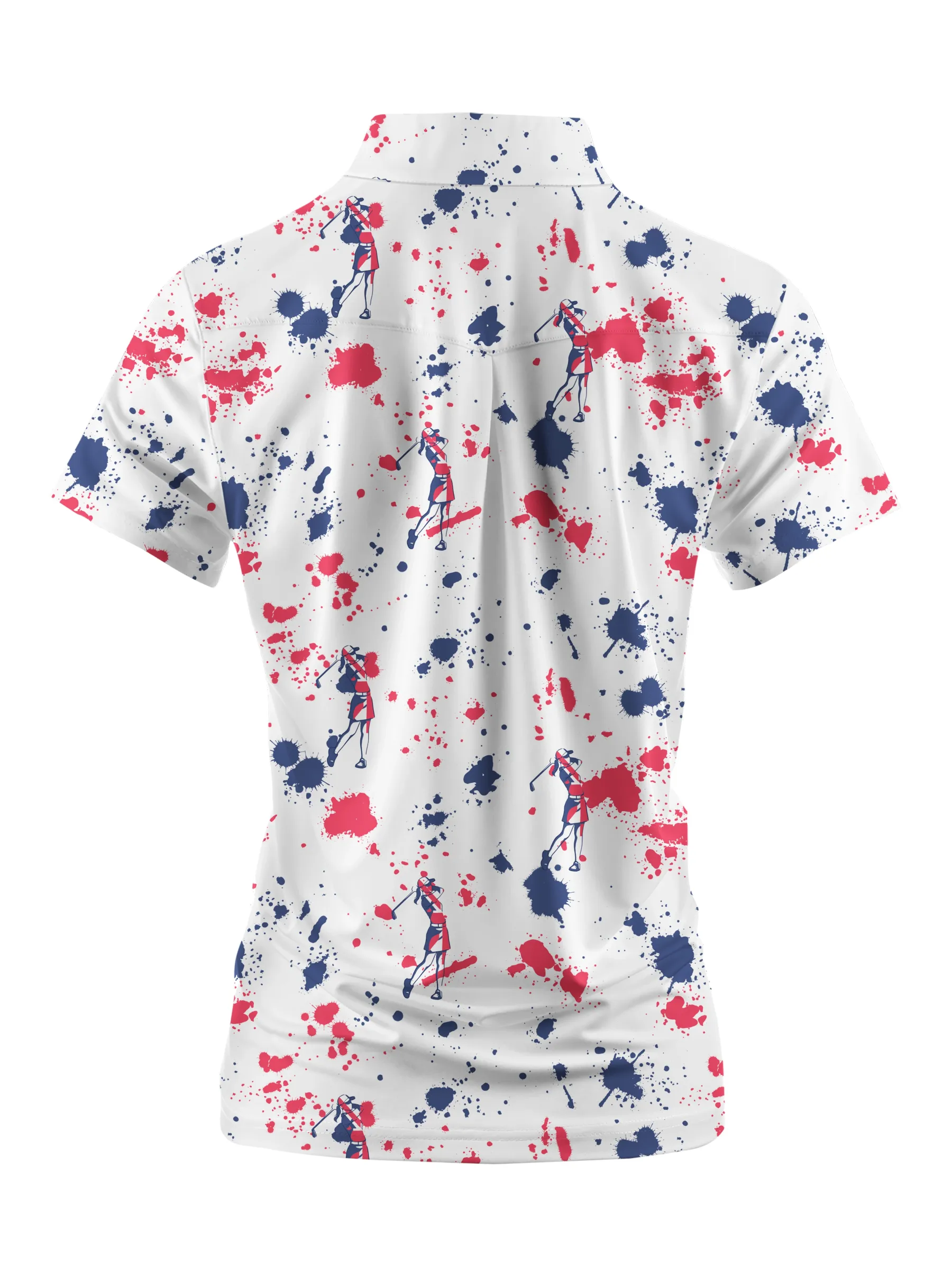 Cherryswing Women's Silhouetted Golfers Short Sleeve Polos