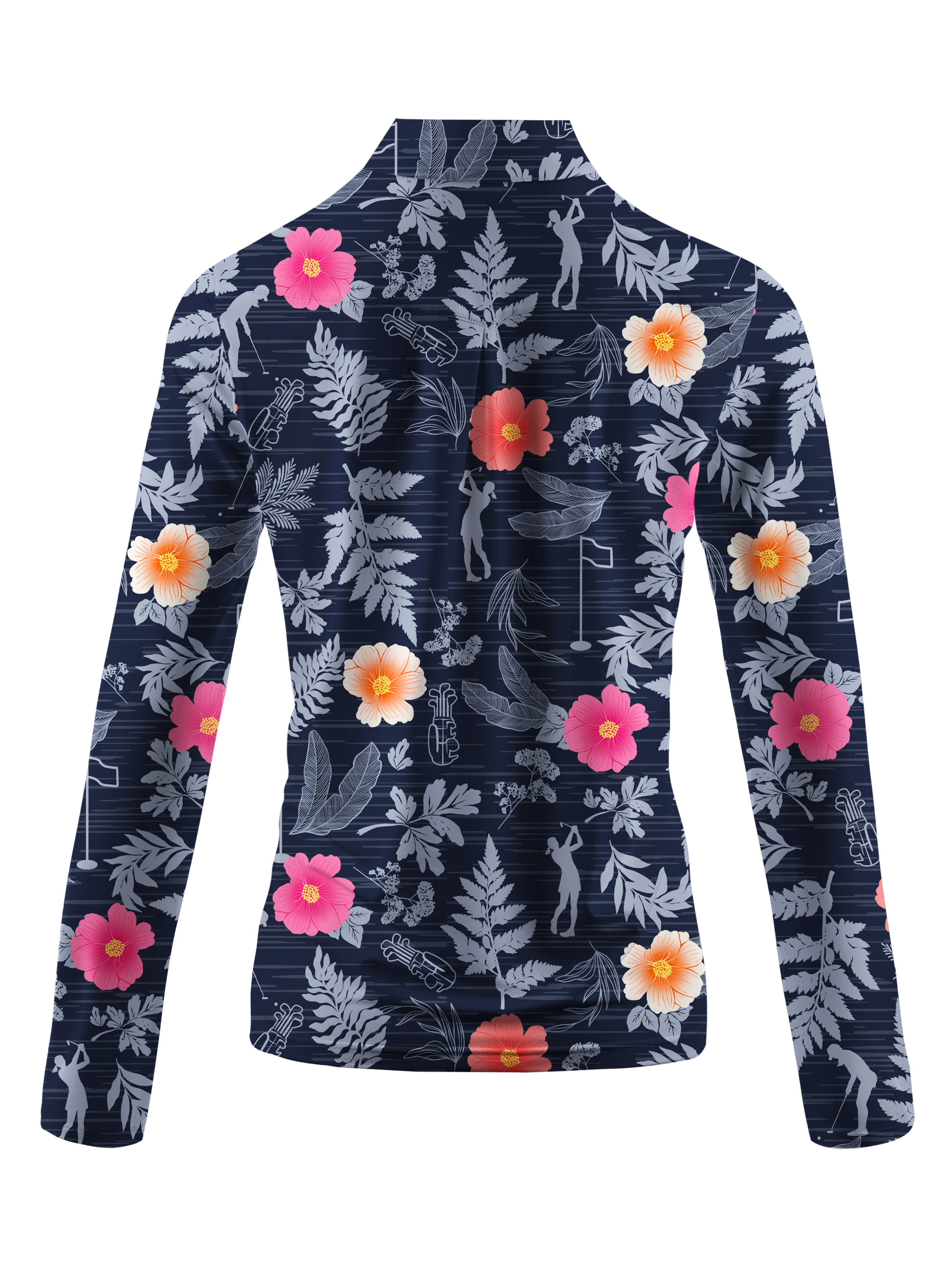 Cherryswing Women's Wild Golf Long Sleeve Polo Shirt