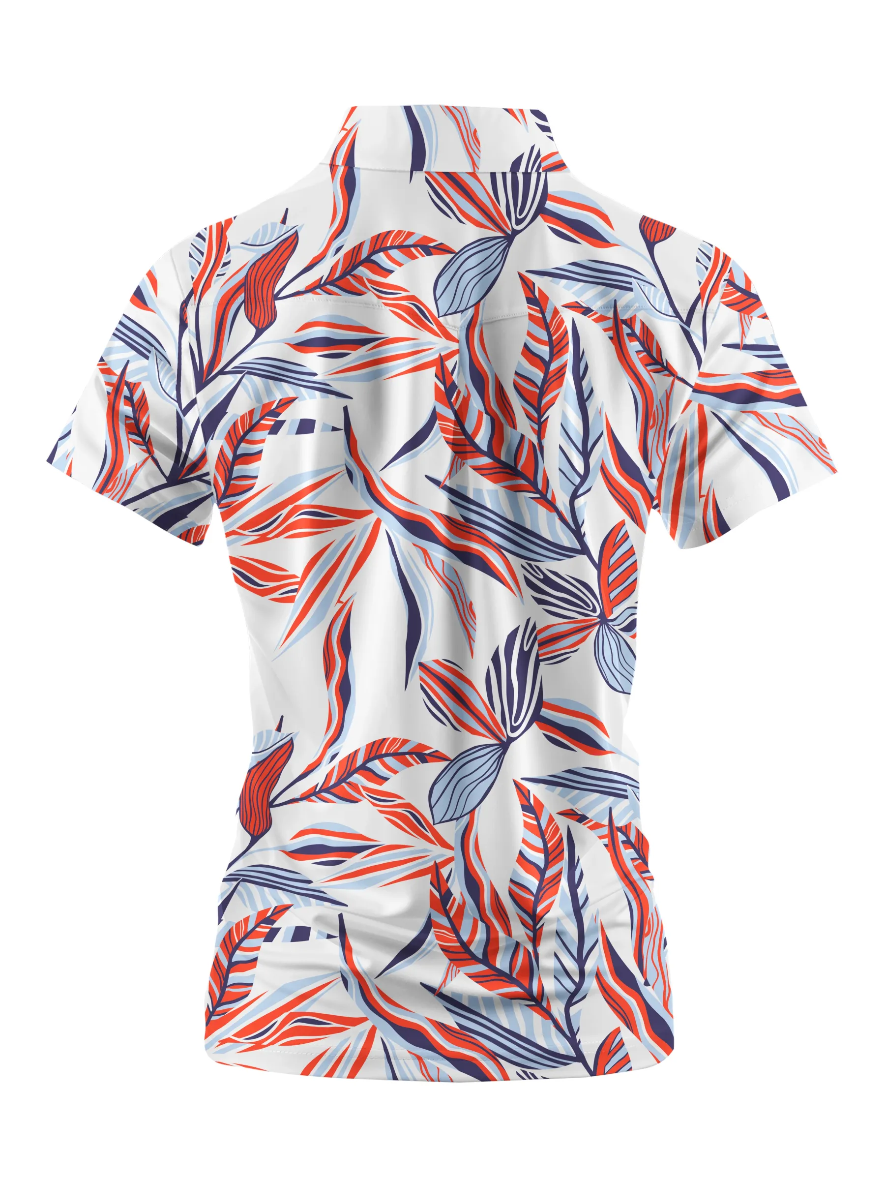 Cherryswing Women's Abstract Expressionism Short Sleeve Polos