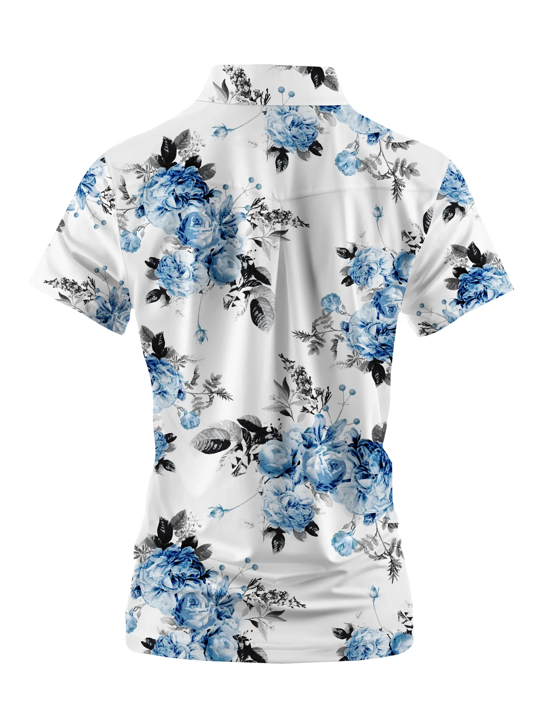 Cherryswing Women's Geometric Art Short Sleeve Polos