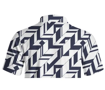 Cherryswing Geometric Art Men's Polo Shirt
