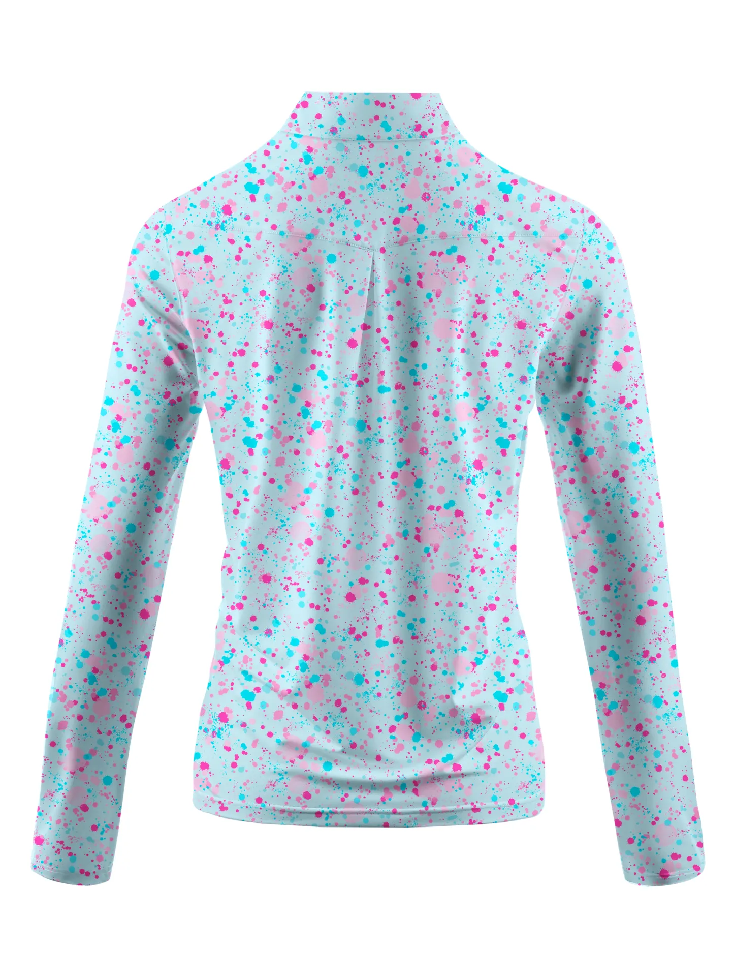 Cherryswing Women's Confetti Celebration Long Sleeve Polo Shirt