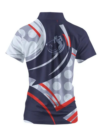 Cherryswing Women's Strength and Luck Short Sleeve Polos