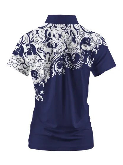 Cherryswing Women's Timeless Artistry Short Sleeve Polos