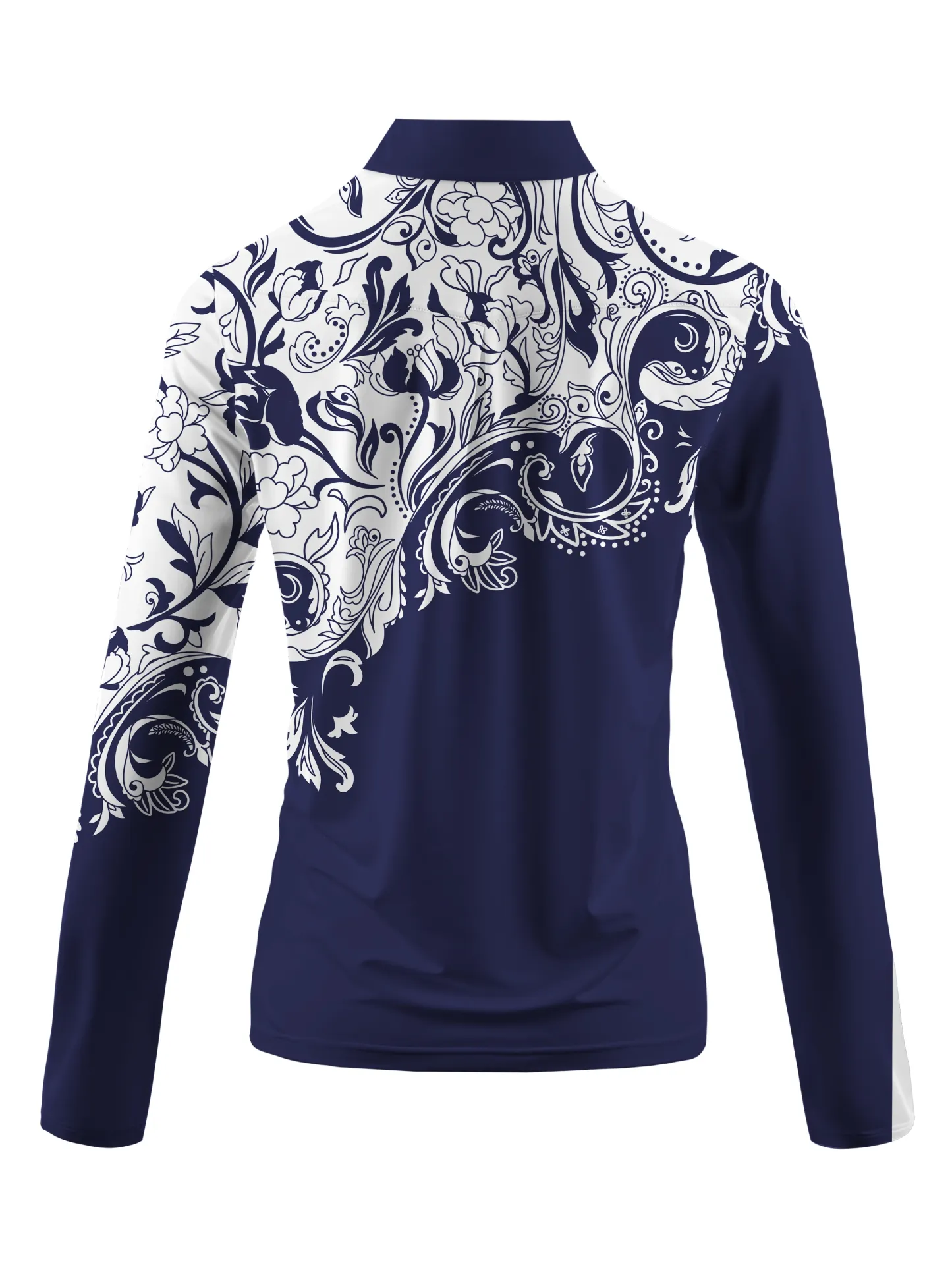 Cherryswing Women's Timeless Artistry Long Sleeve Polo Shirt