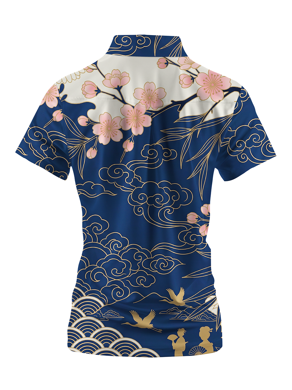 Cherryswing Women's Imperial Sakura Short Sleeve Polos