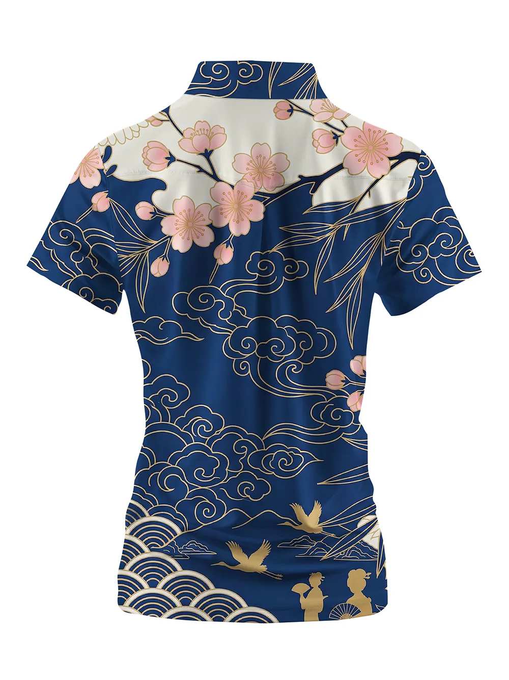 Cherryswing Women's Imperial Sakura Short Sleeve Polos