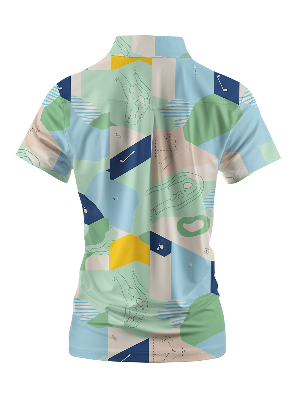 Cherryswing Women's Course Collage Short Sleeve Polos