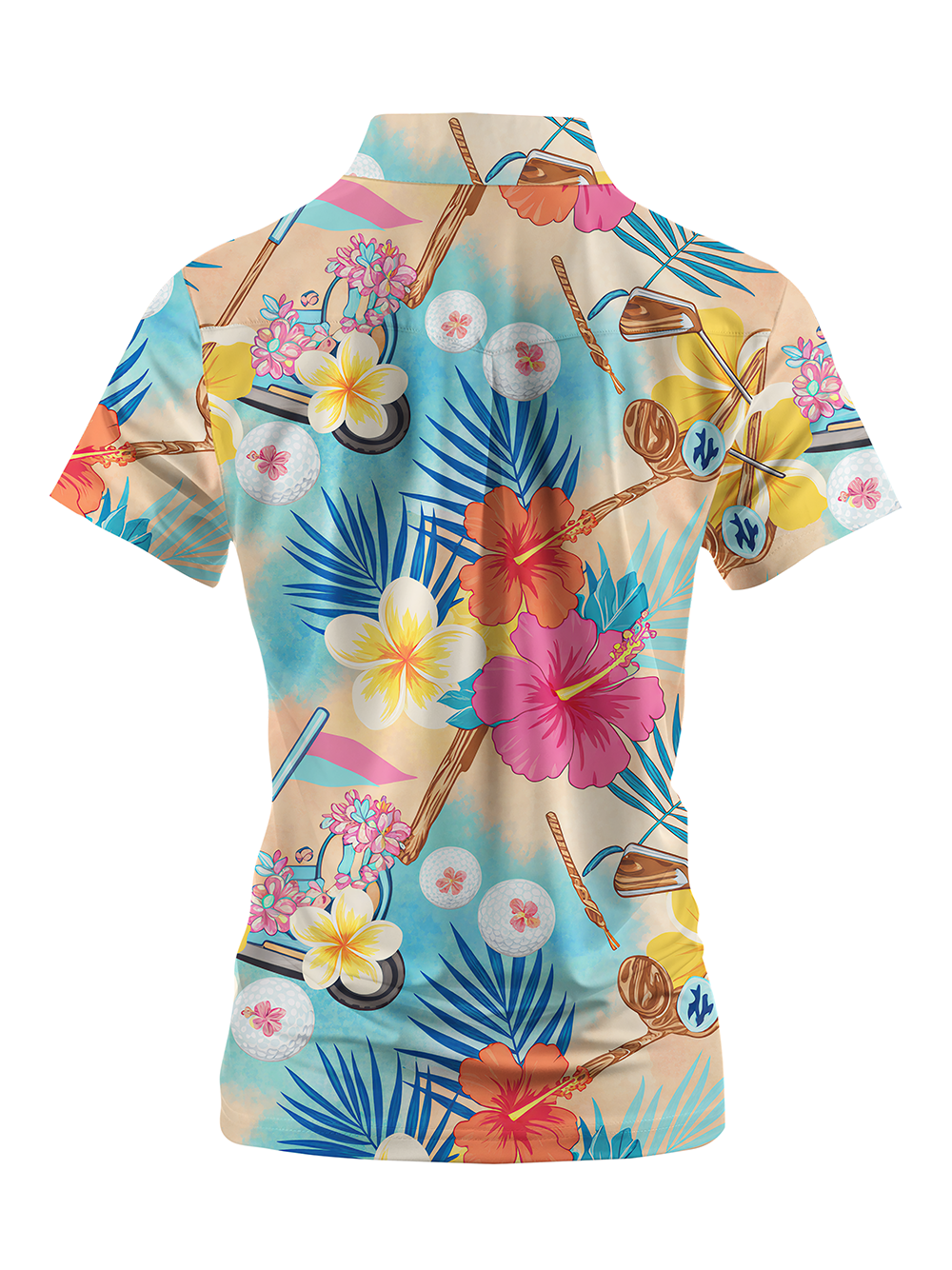 Cherryswing Women's Sun Drenched Short Sleeve Polos