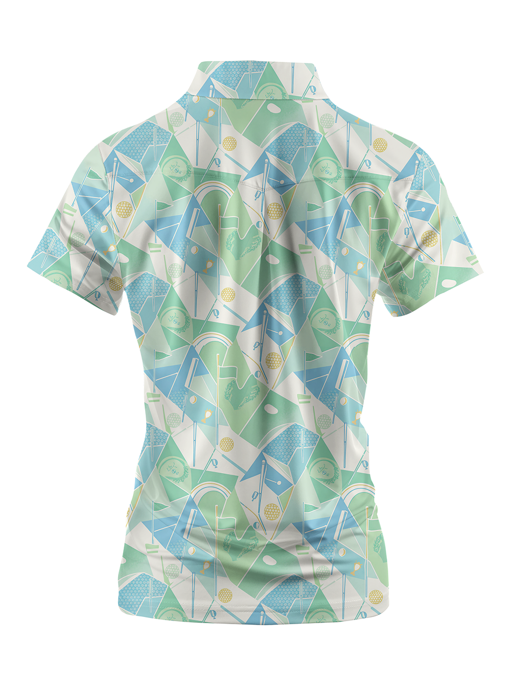 Cherryswing Women's Fairway Geo Short Sleeve Polos