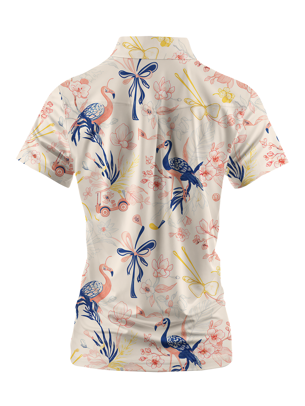 Cherryswing Women's Flamingo Fairway Short Sleeve Polos