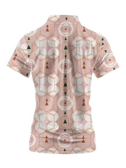 Cherryswing Women's Terra Geo Short Sleeve Polos