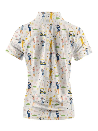 Cherryswing Women's Vintage Golf Ladies Short Sleeve Polos