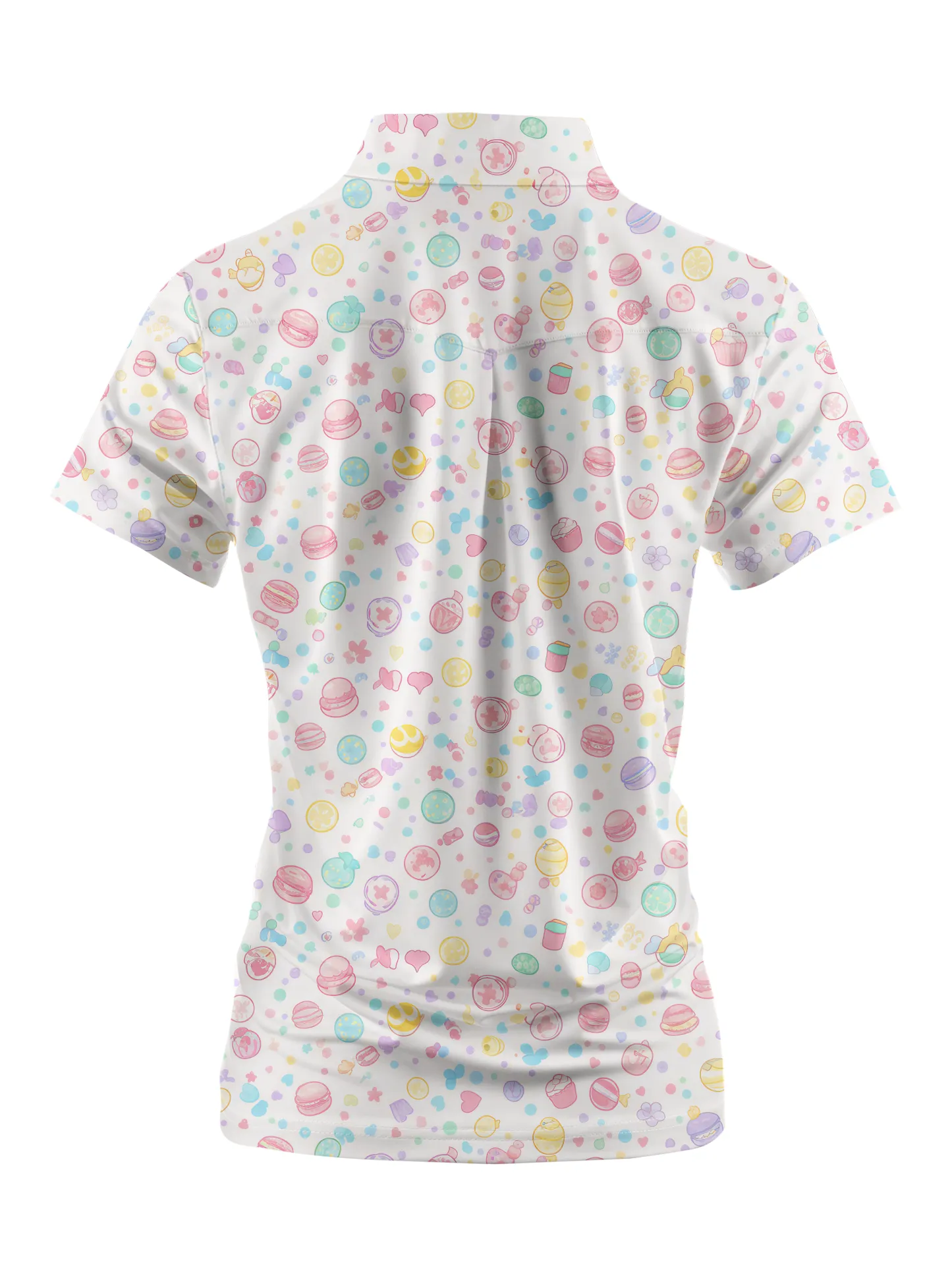 Cherryswing Women's kawaii Sweet Treats Short Sleeve Polos