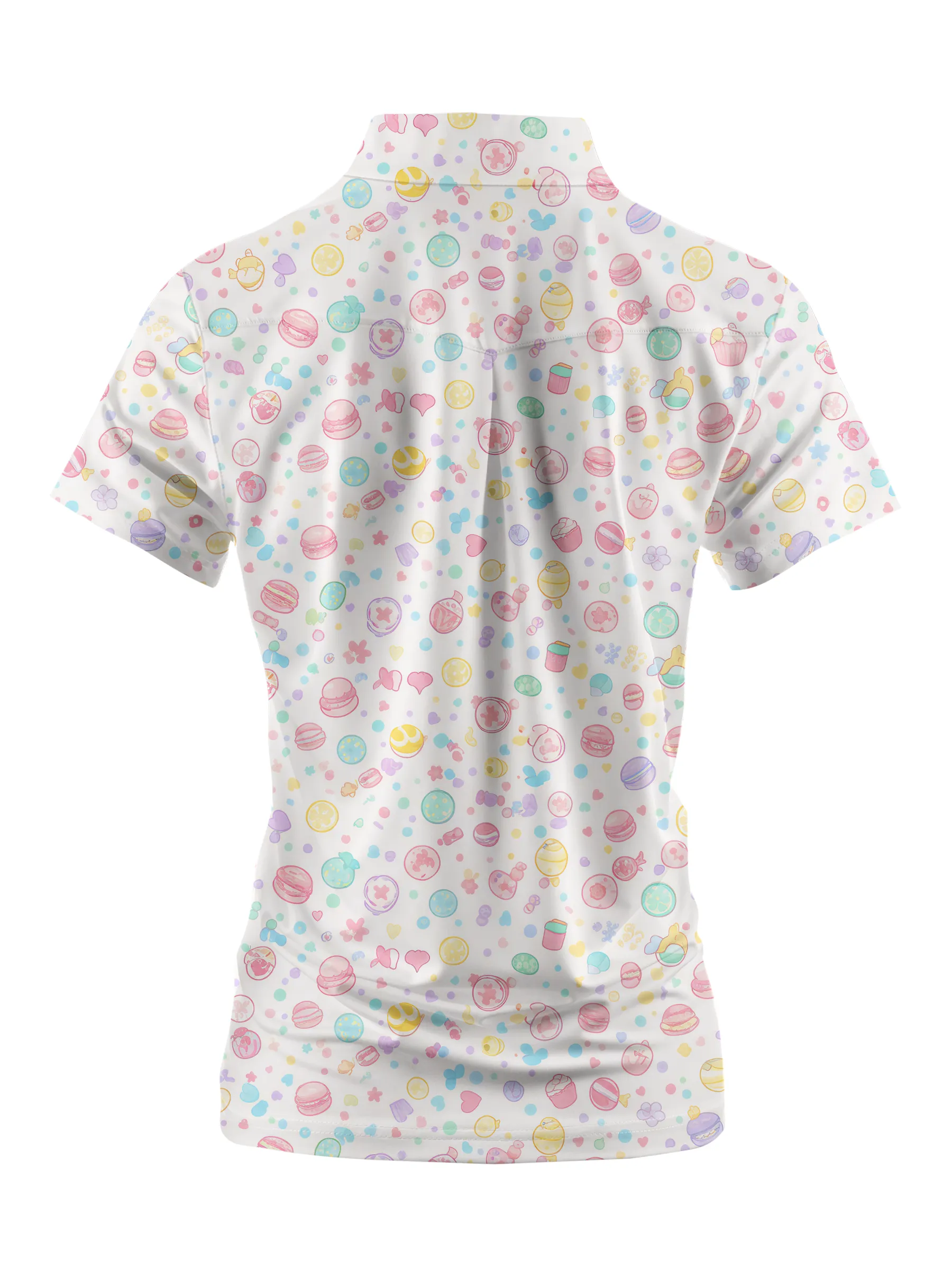 Cherryswing Women's kawaii Sweet Treats Short Sleeve Polos