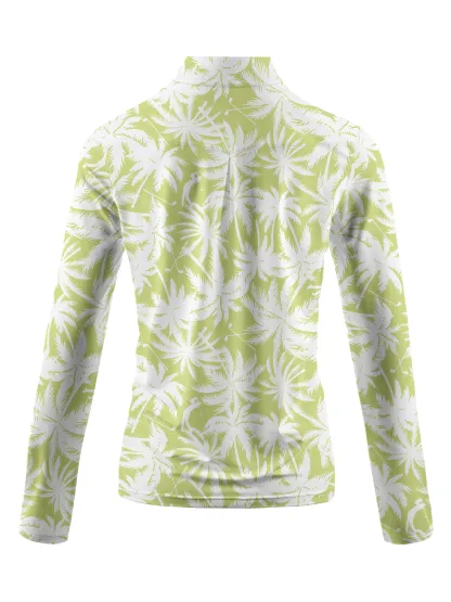 Cherryswing Women's Long Sleeve Stand Collar Golf Polo Shirt