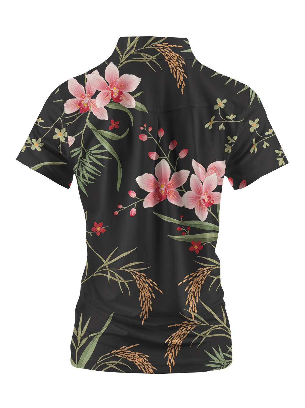 Cherryswing Women's Midnight Orchid Short Sleeve Polos