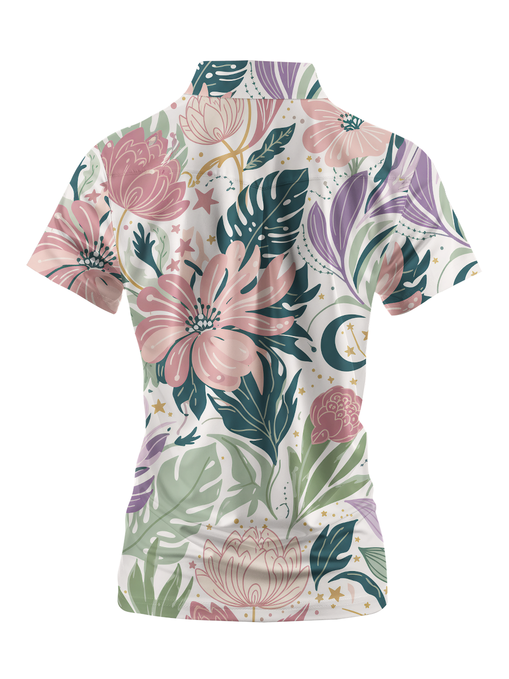 Cherryswing Women's Magic Flora Short Sleeve Polos