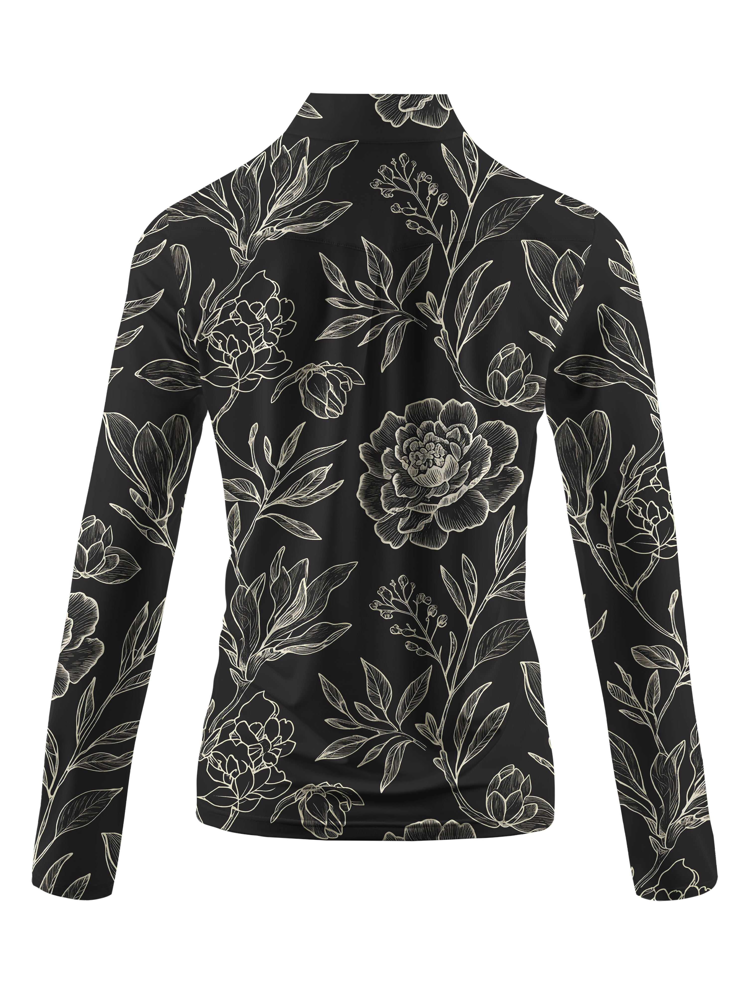 Cherryswing Women's Gilded Noir Long Sleeve Golf Shirt