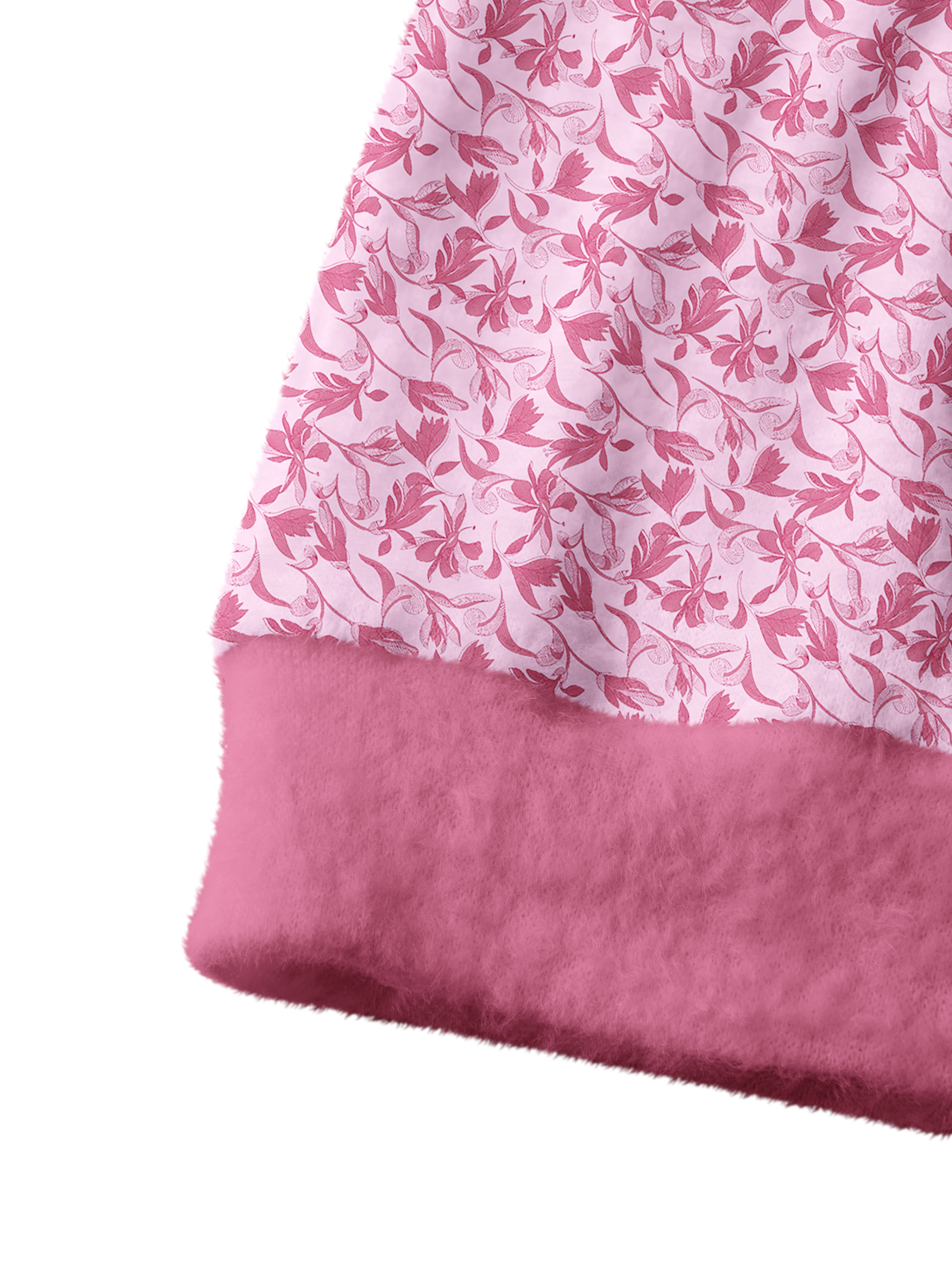 Cherryswing Women's Rose Vine Fuzzy Knit Golf Cardigan