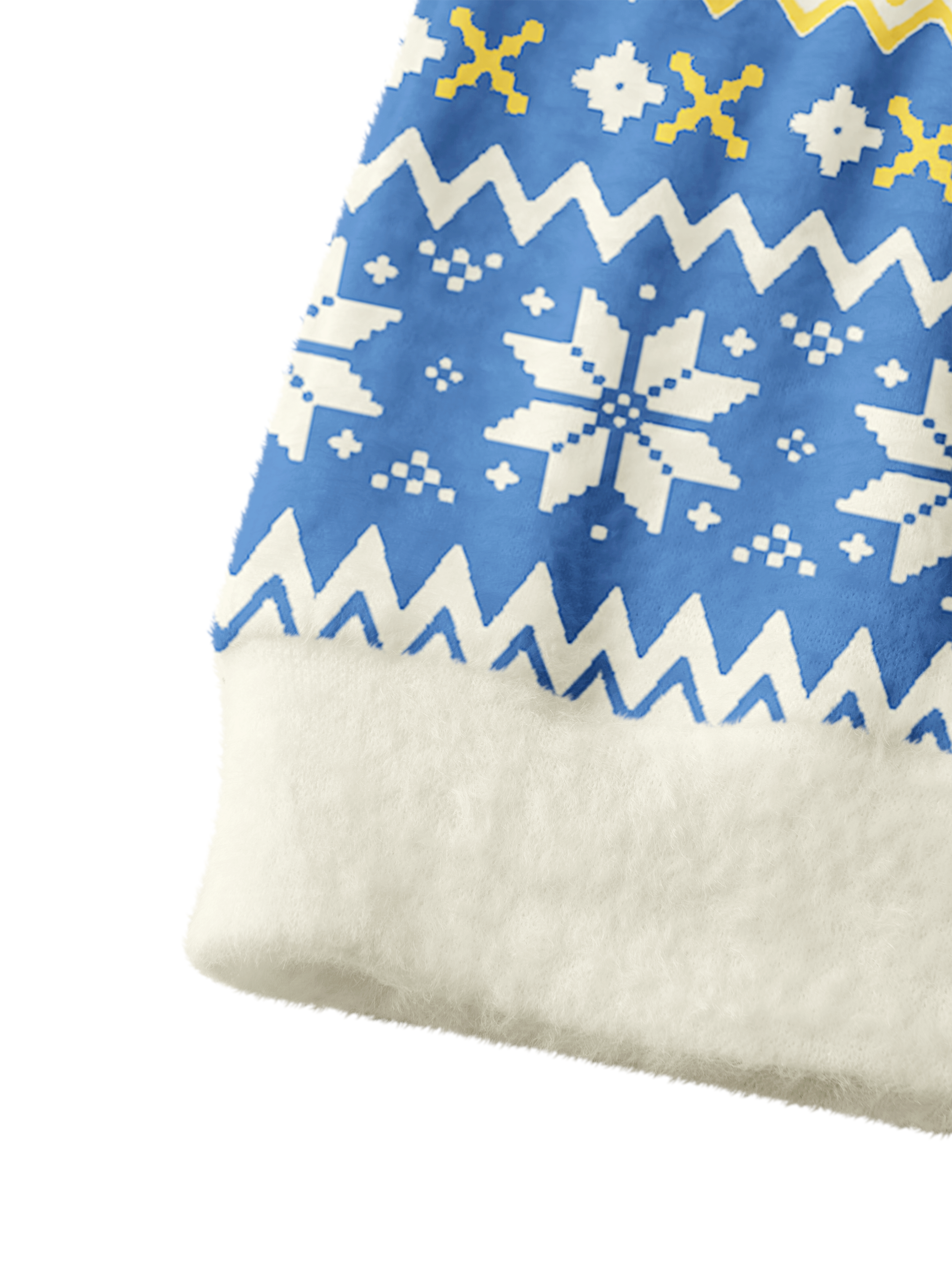 Cherryswing Women's Nordic Fair Isle Fuzzy Knit Golf Cardigan
