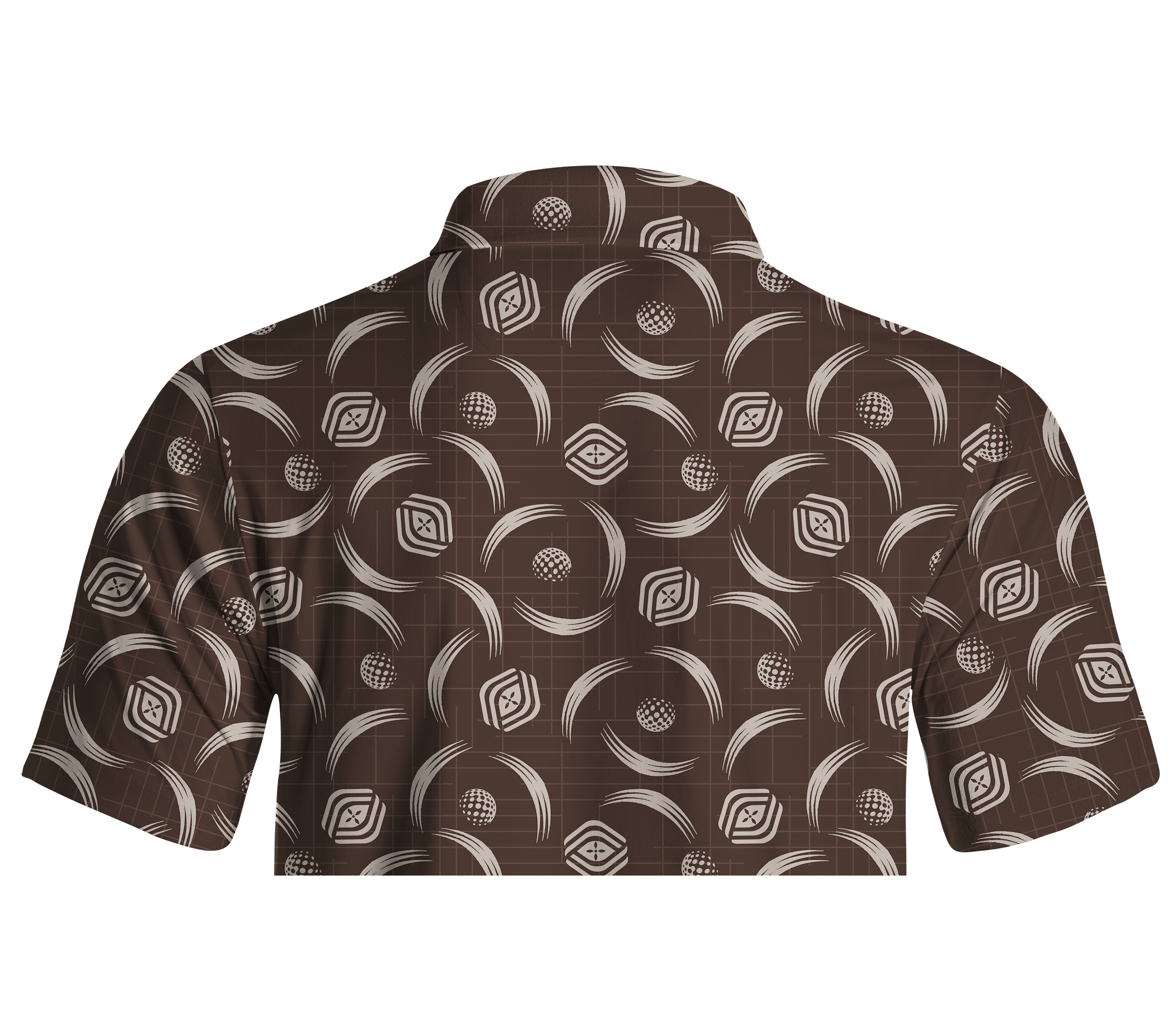 Cherryswing Golf Ball Spiral Motion Men's Polo Shirt