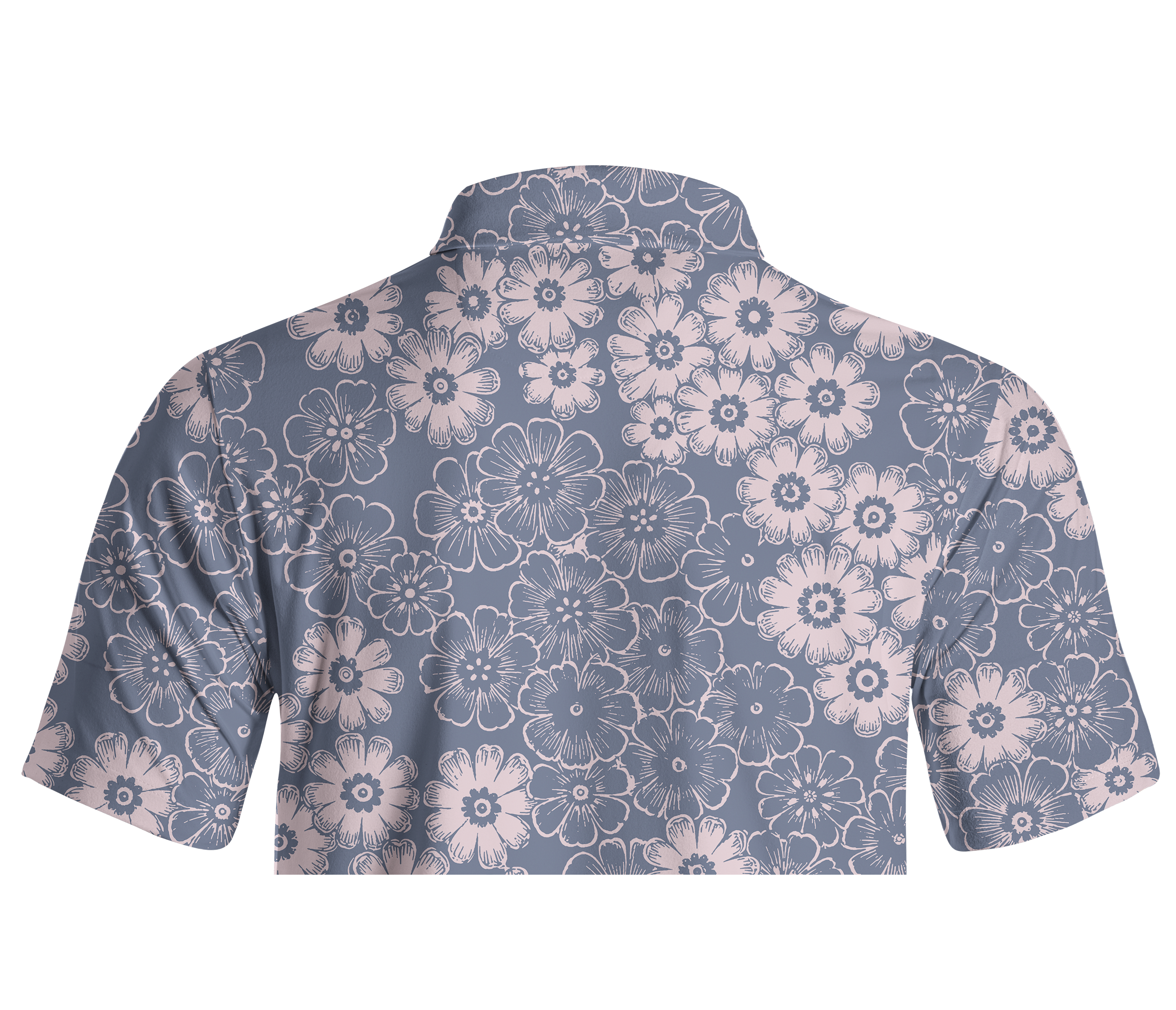 Cherryswing Hand-Drawn Daisy Men's Polo Shirt