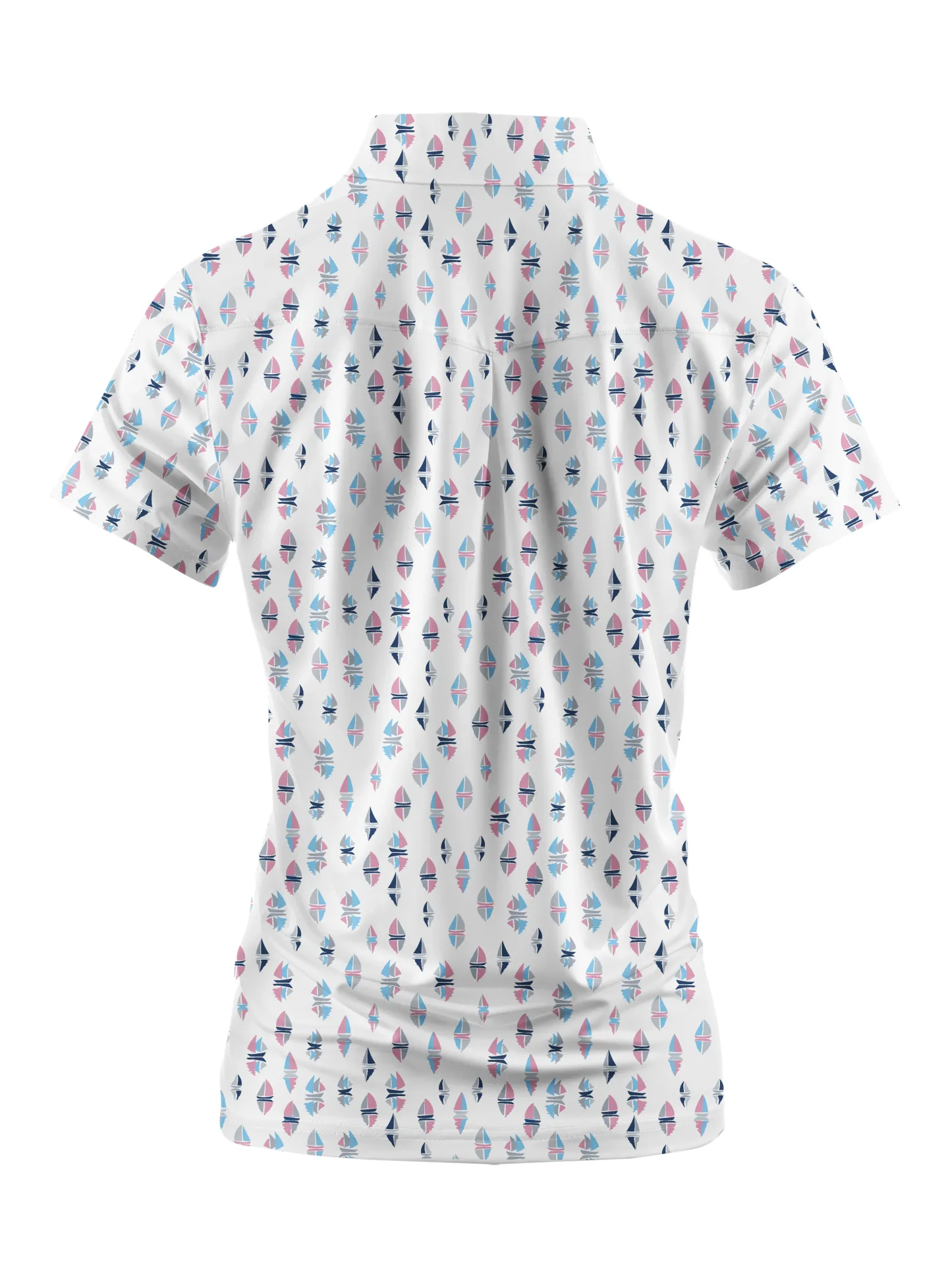 Cherryswing Women's Sailboat Golf Short Sleeve Polo Shirt