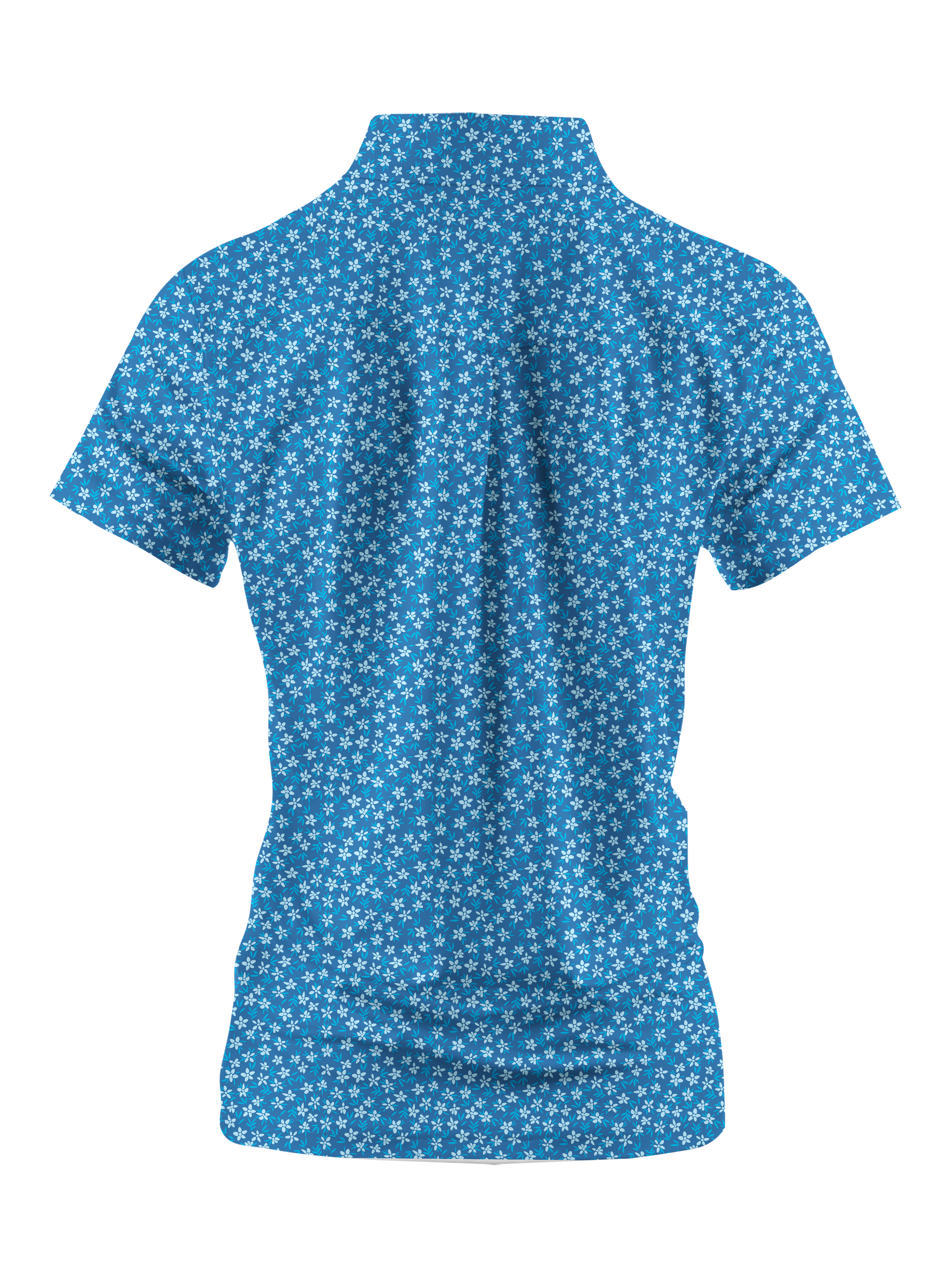 Cherryswing Women's Strawberry Flowers Golf Short Sleeve Polo Shirt