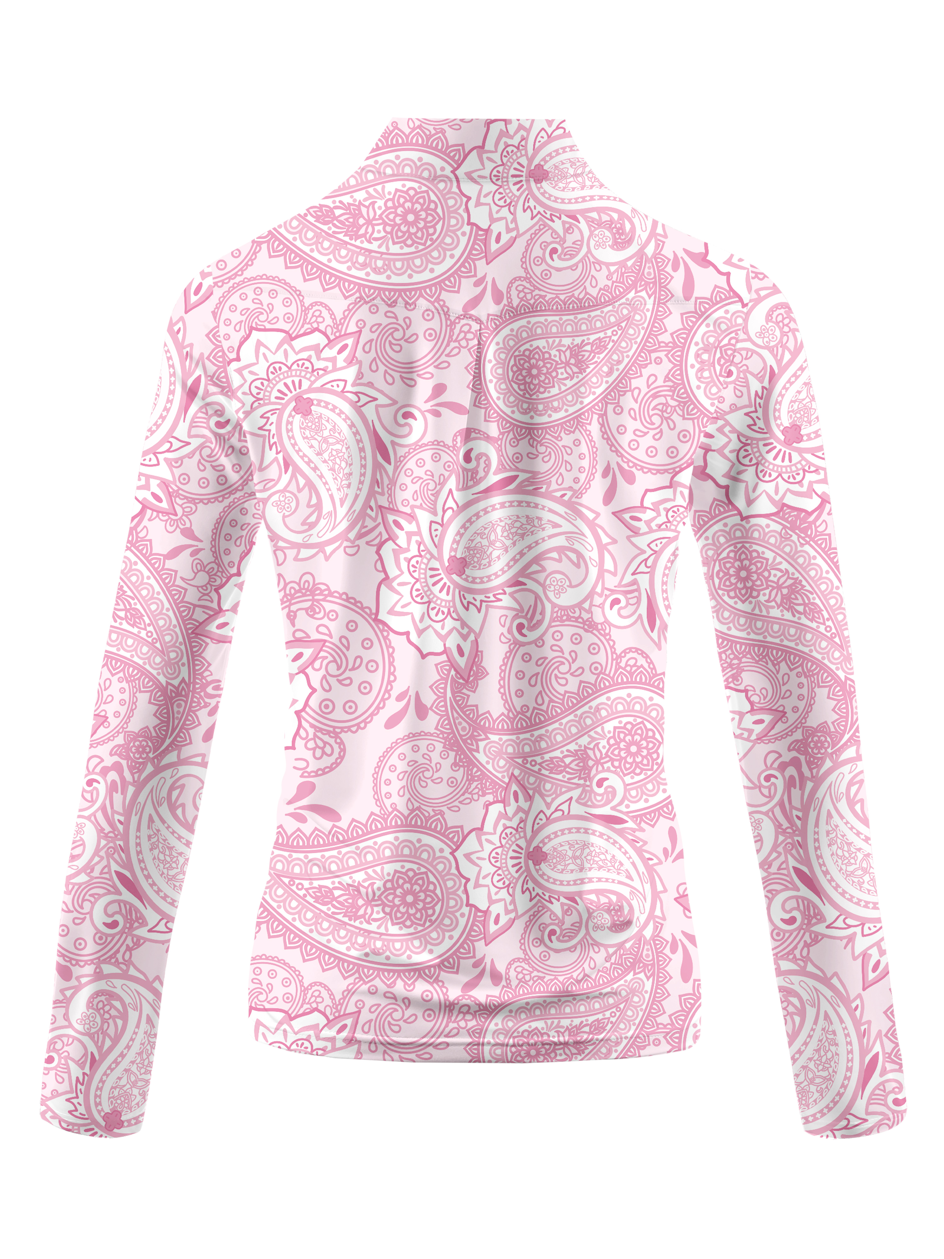 Cherryswing Women's Cashew Flower Golf Long Sleeve Polo Shirt