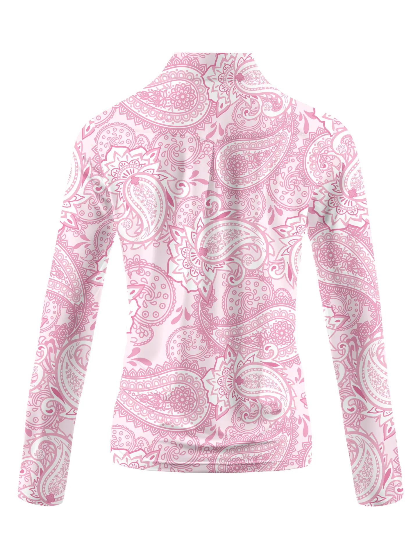 Cherryswing Women's Cashew Flower Golf Long Sleeve Polo Shirt