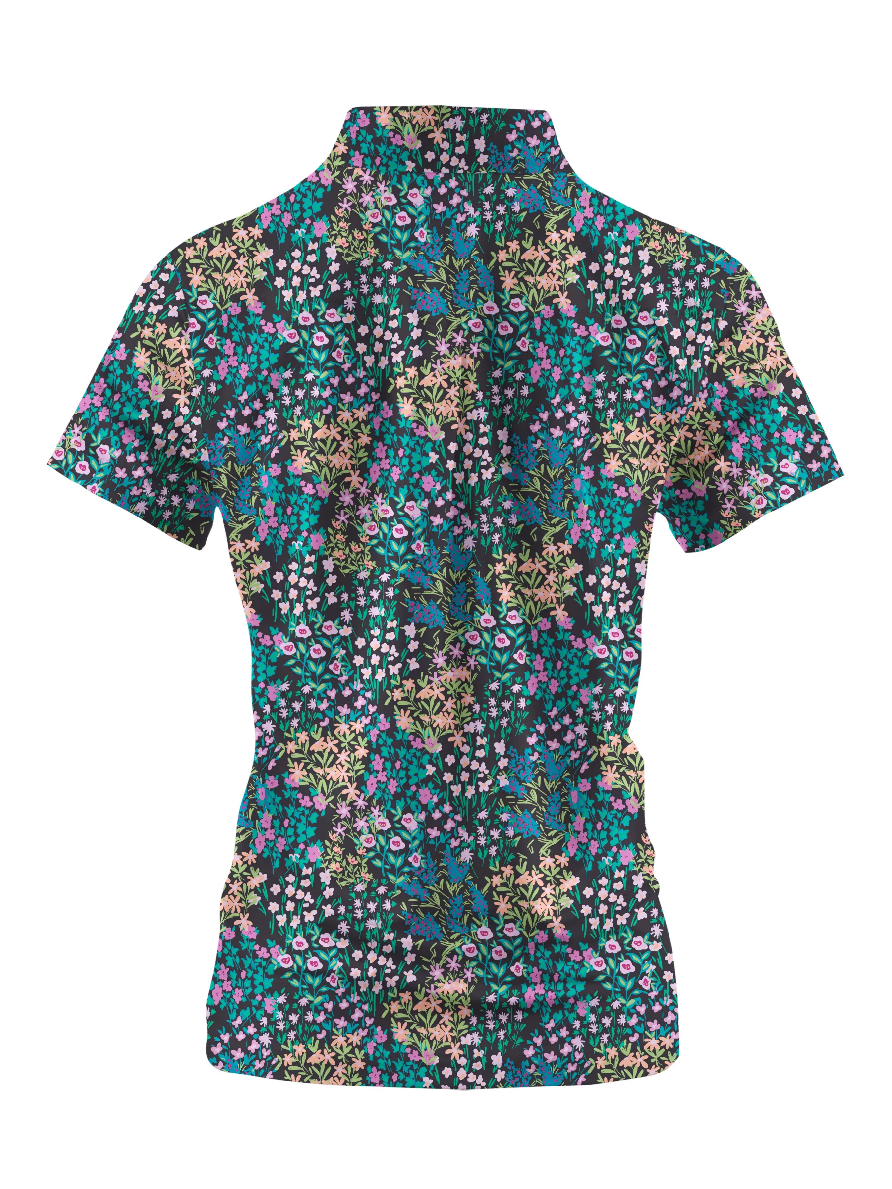 Cherryswing Women's Blossom Golf Short Sleeve Polo Shirt