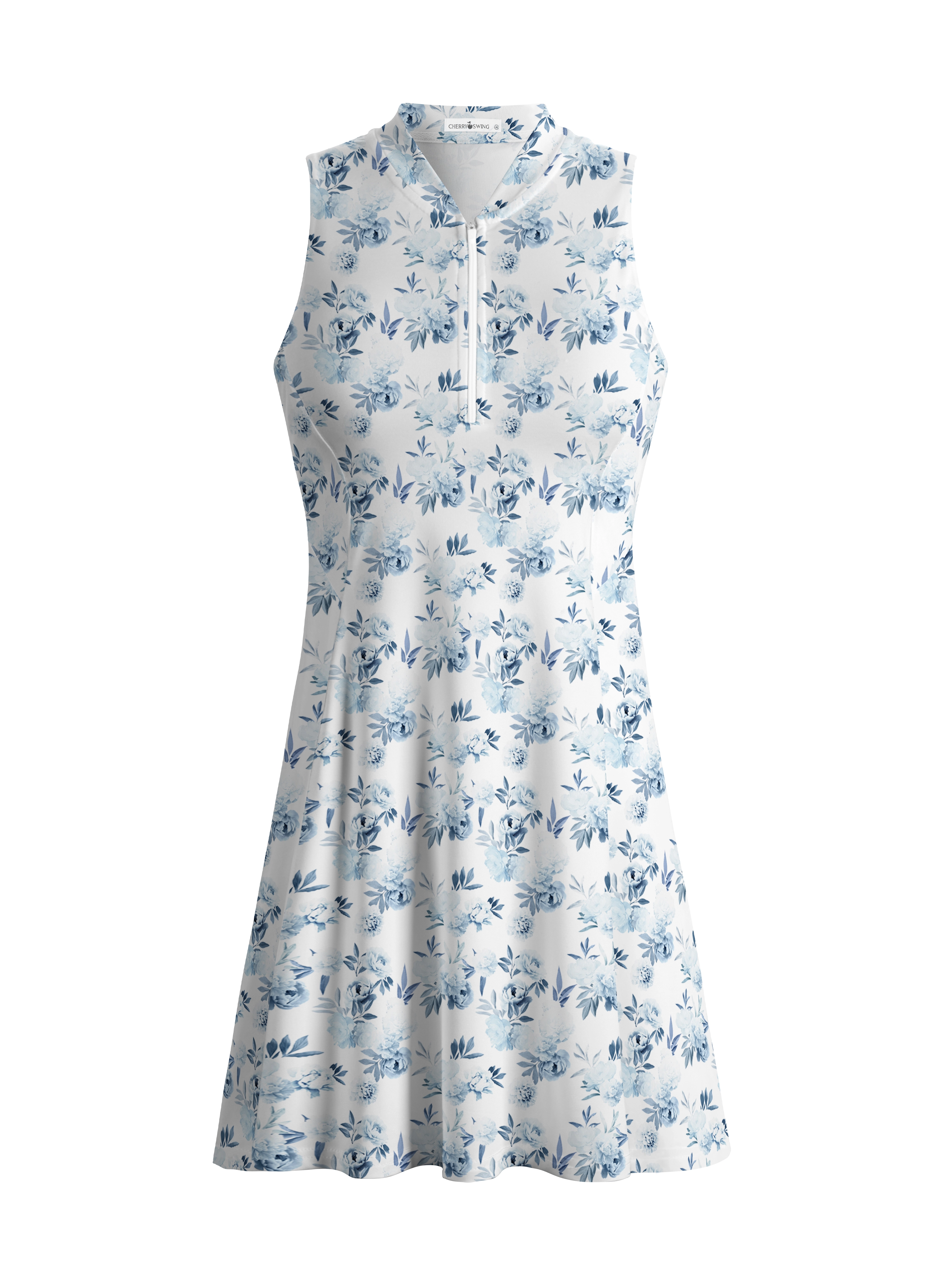 Cherryswing Blue Floral Golf Dress